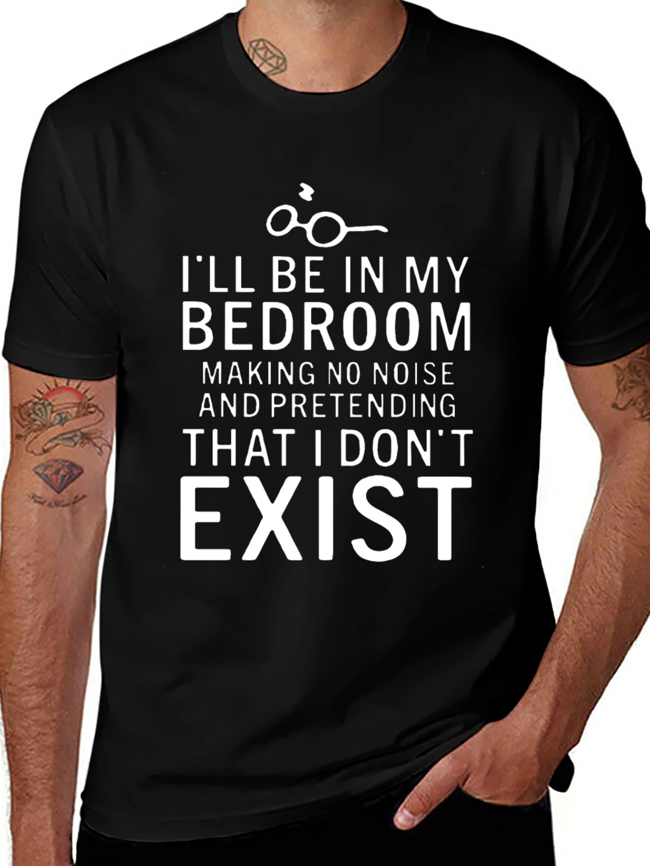 Introverts T-Shirt: Bedroom No Noise Exist