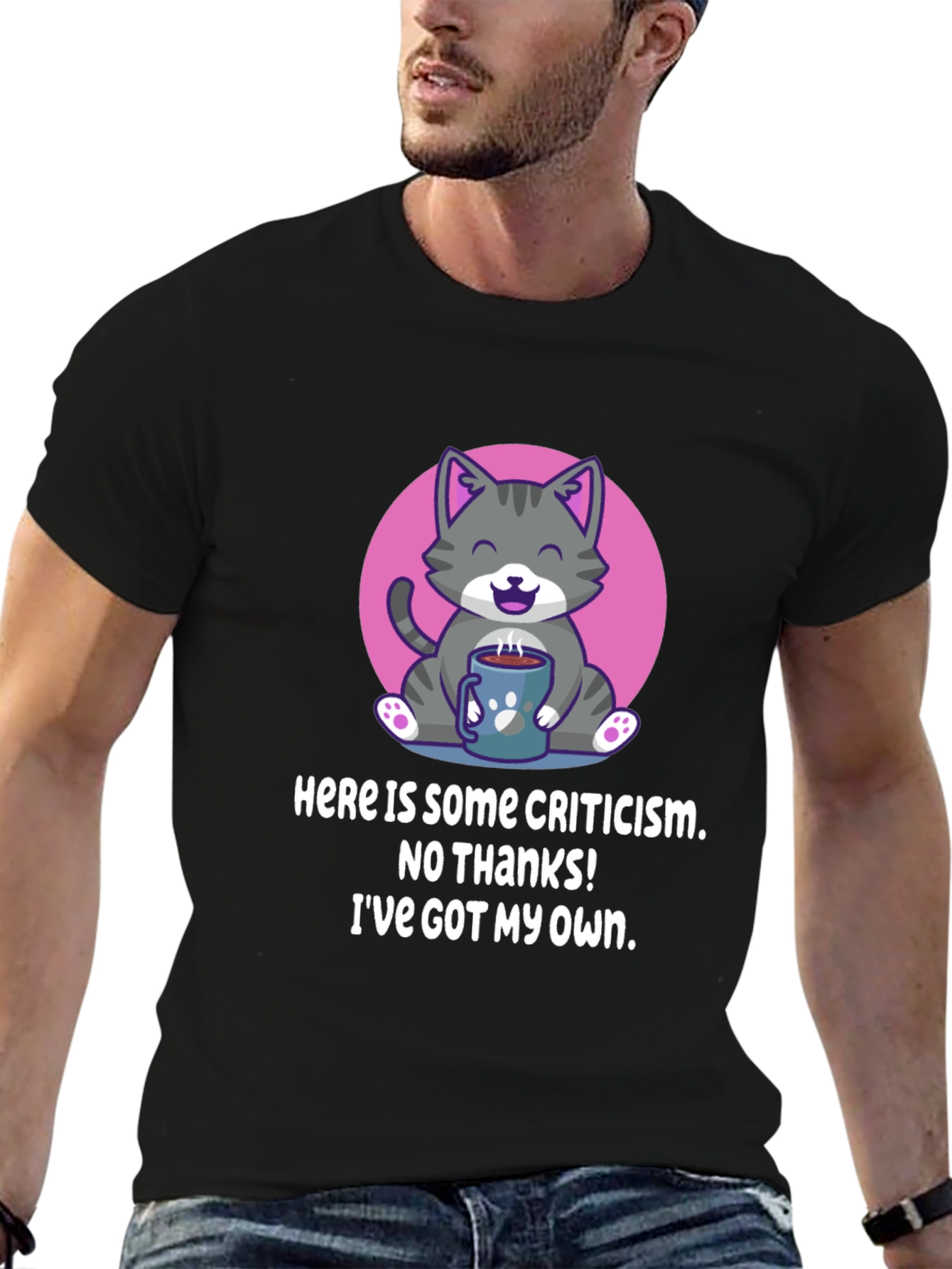 Funny Cat Criticism T-Shirt