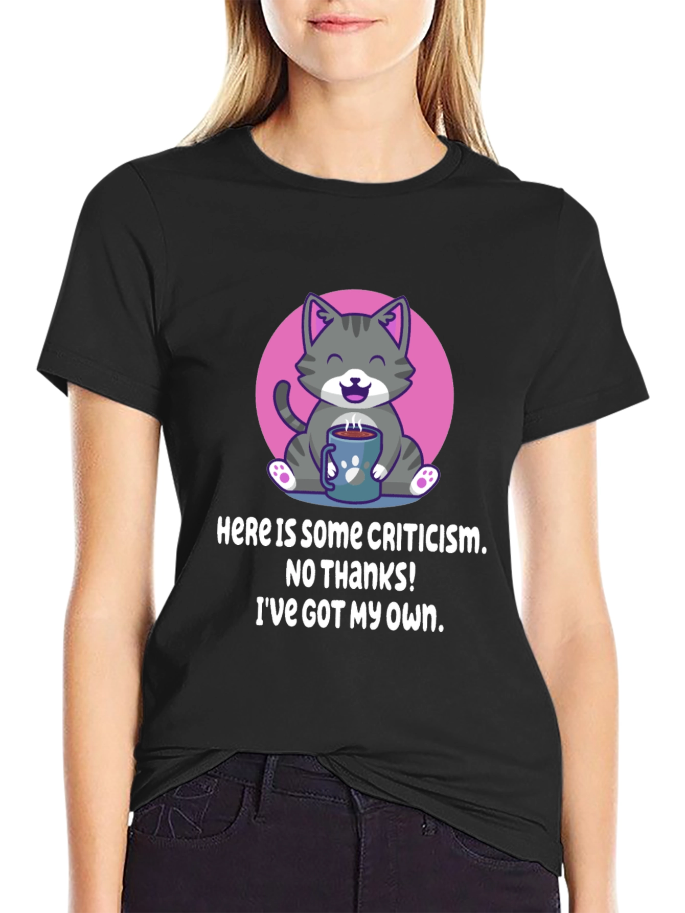 Funny Cat Criticism T-Shirt