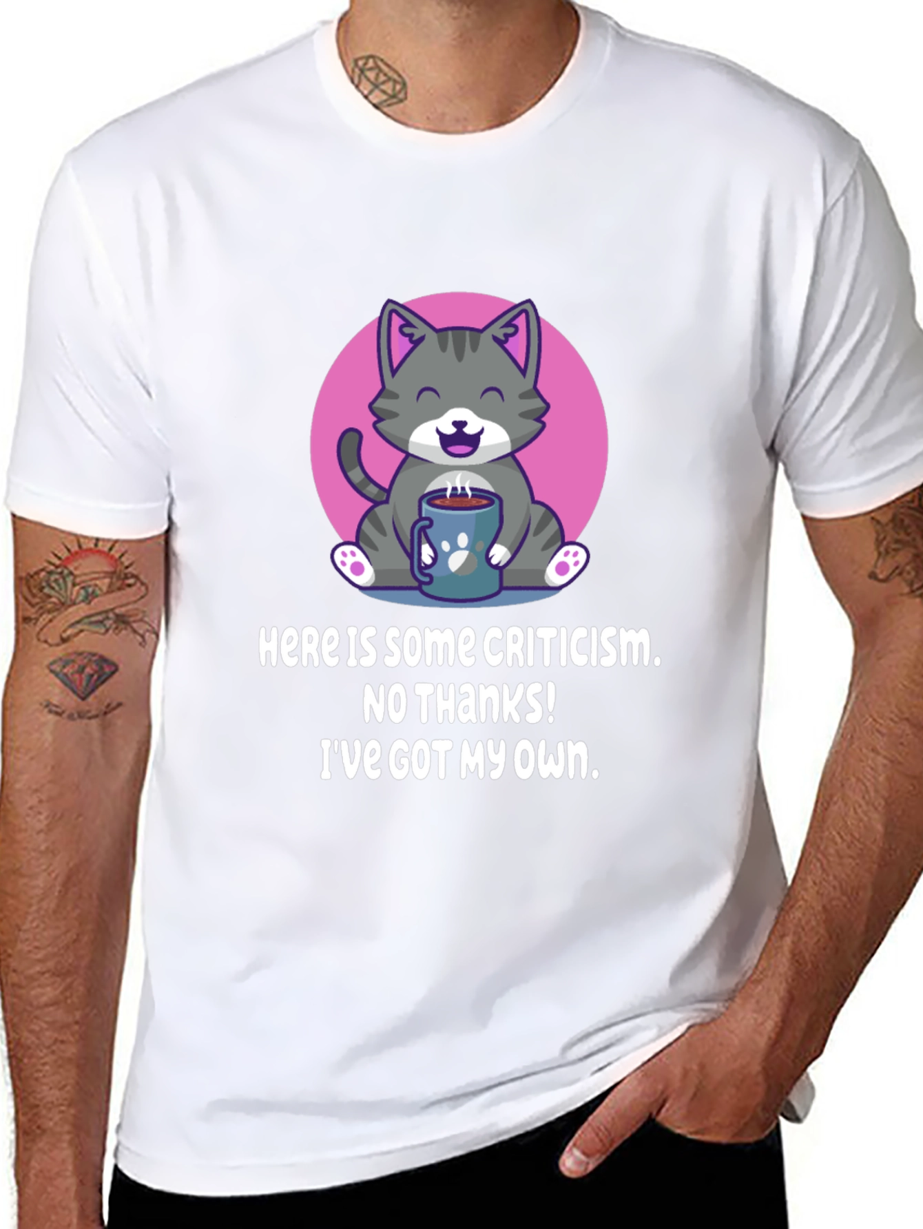 Funny Cat Criticism T-Shirt