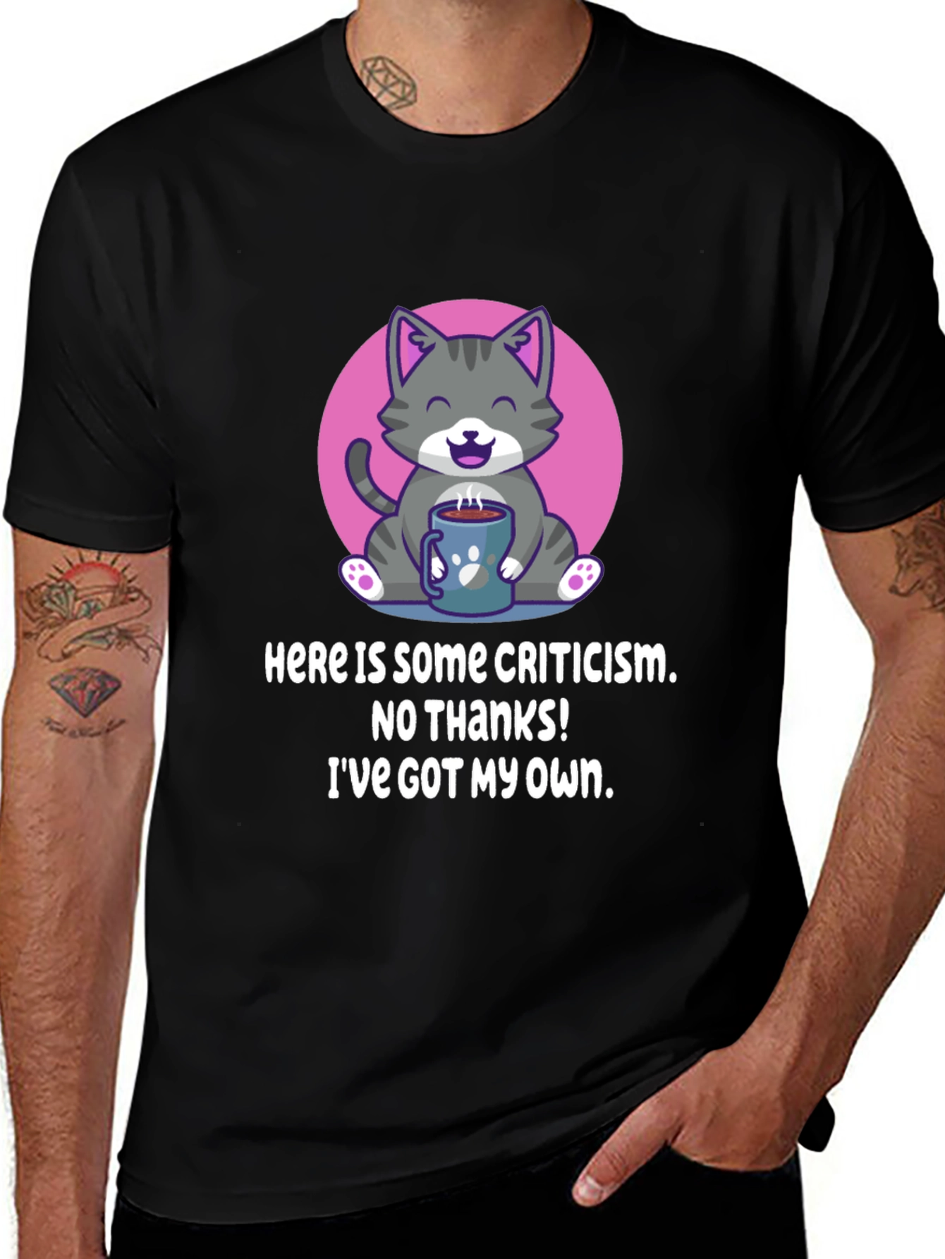 Funny Cat Criticism T-Shirt