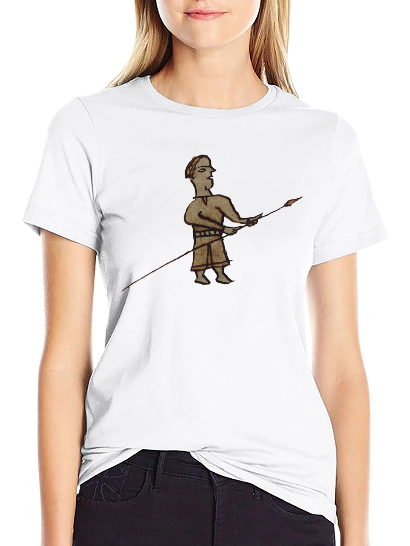 Historical Warrior Graphic Black T-Shirt