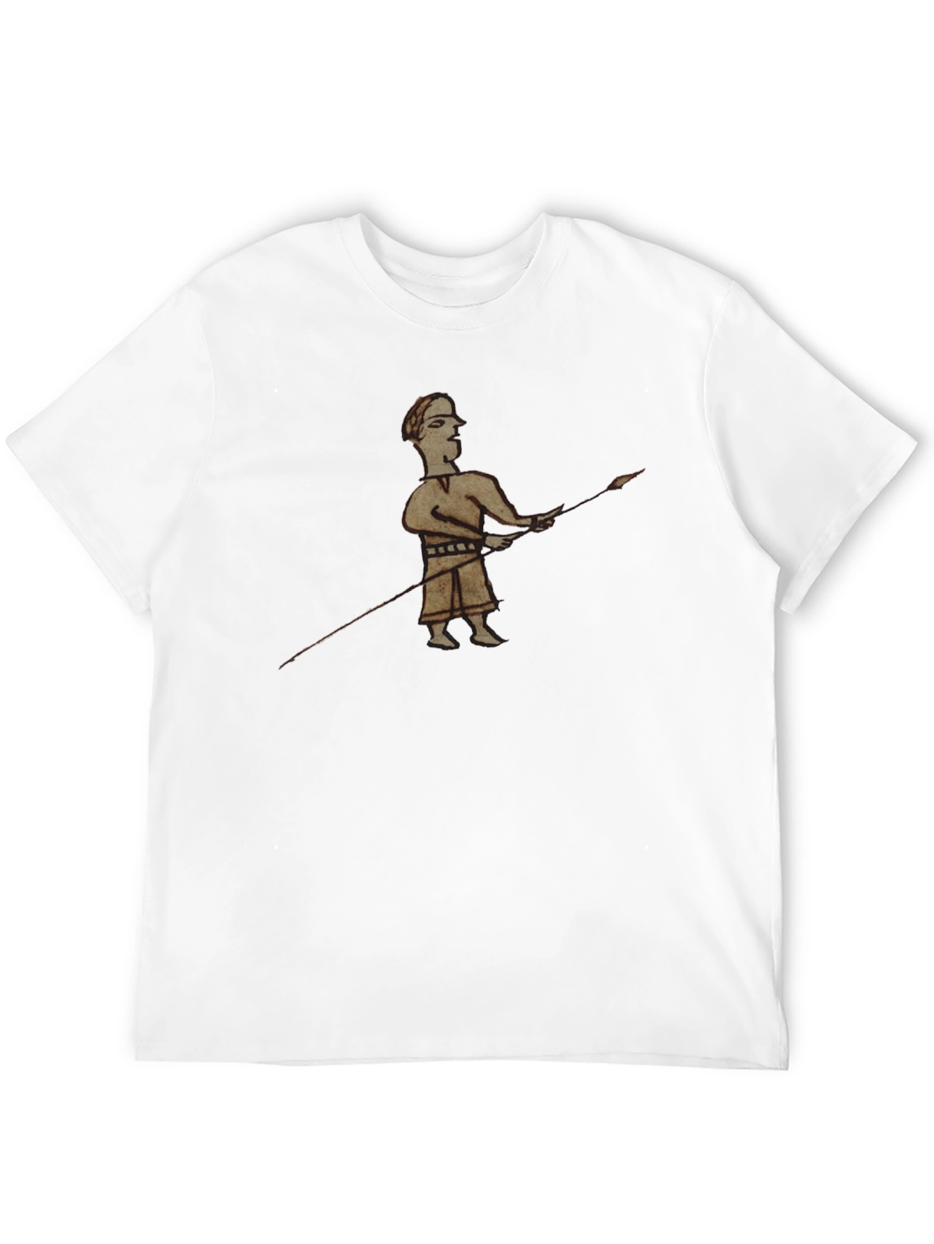Historical Warrior Graphic Black T-Shirt