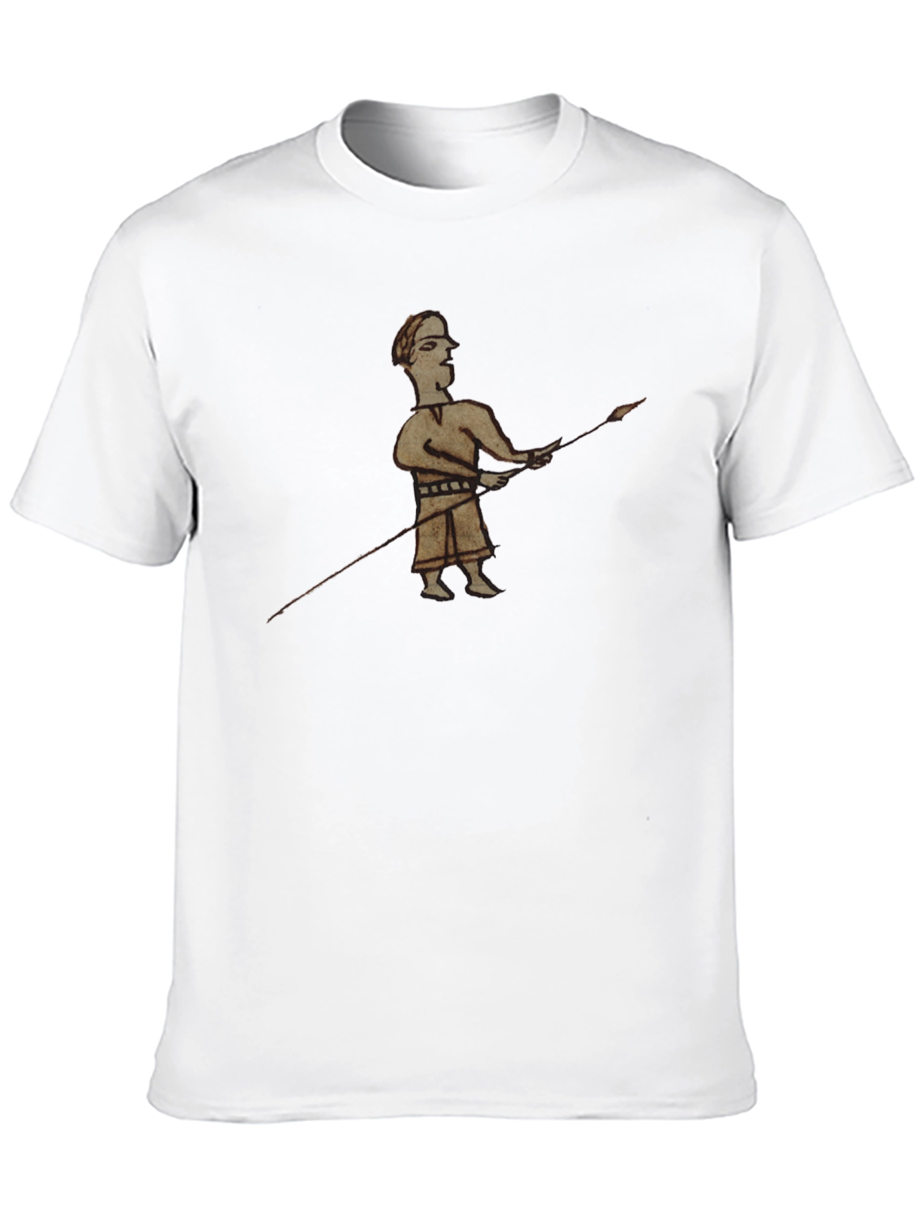 Historical Warrior Graphic Black T-Shirt