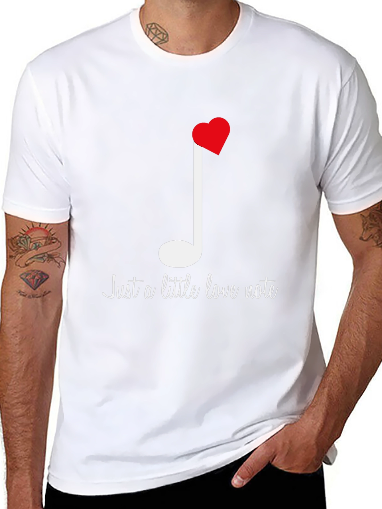 Love Note Graphic Tee - Stylish Music T-Shirt