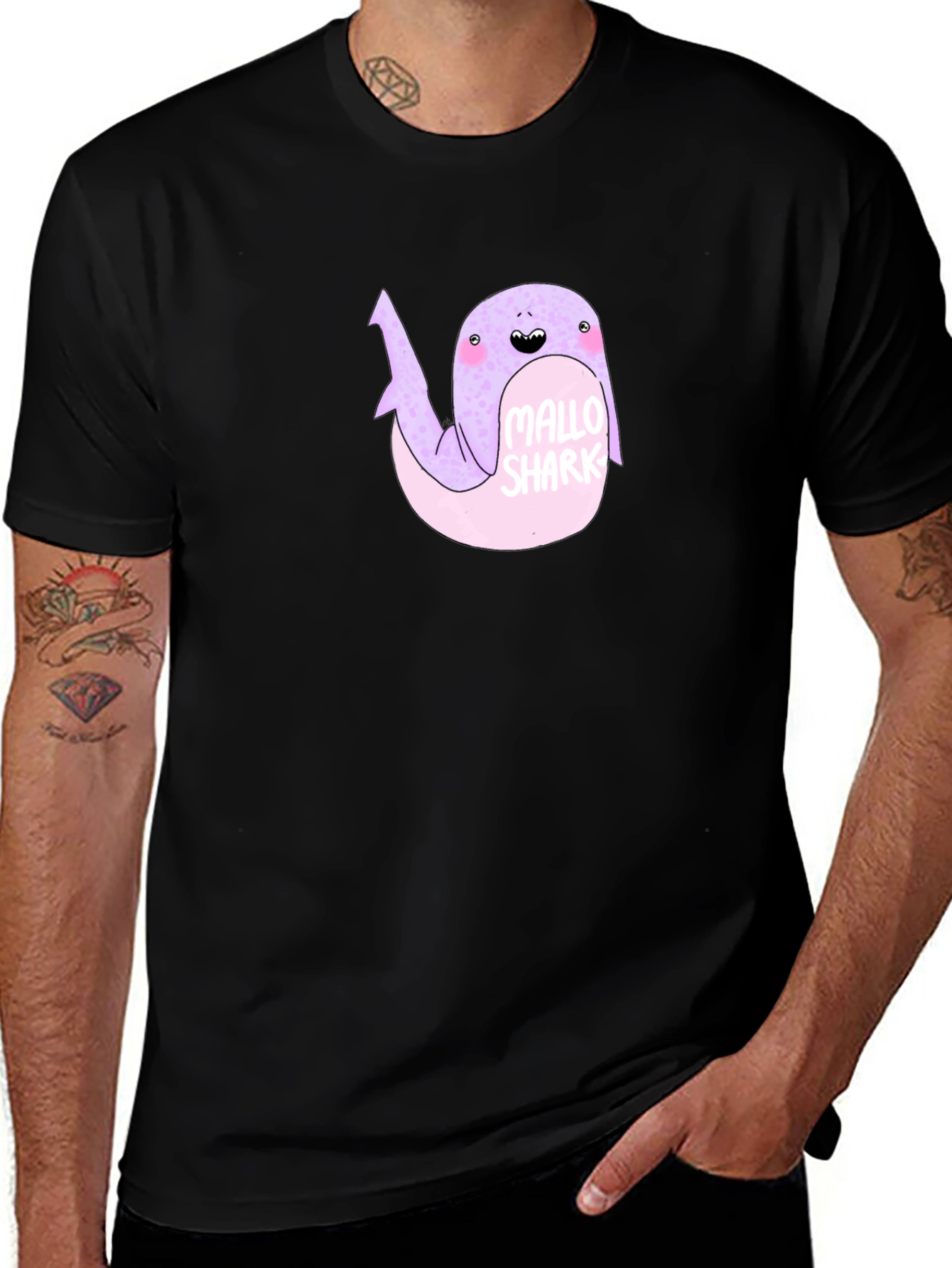 Mallo Shark Black Graphic Tee