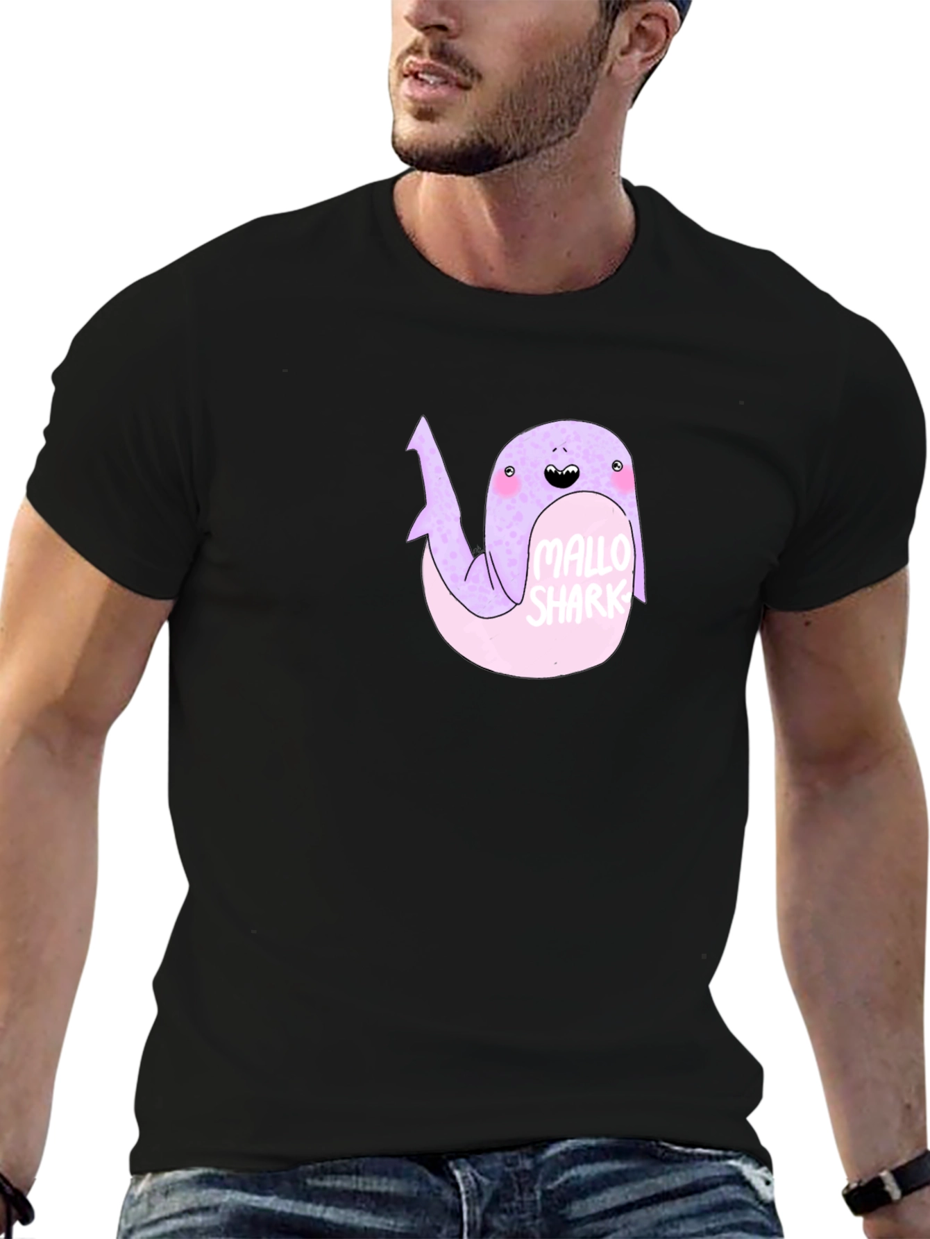Mallo Shark Black Graphic Tee