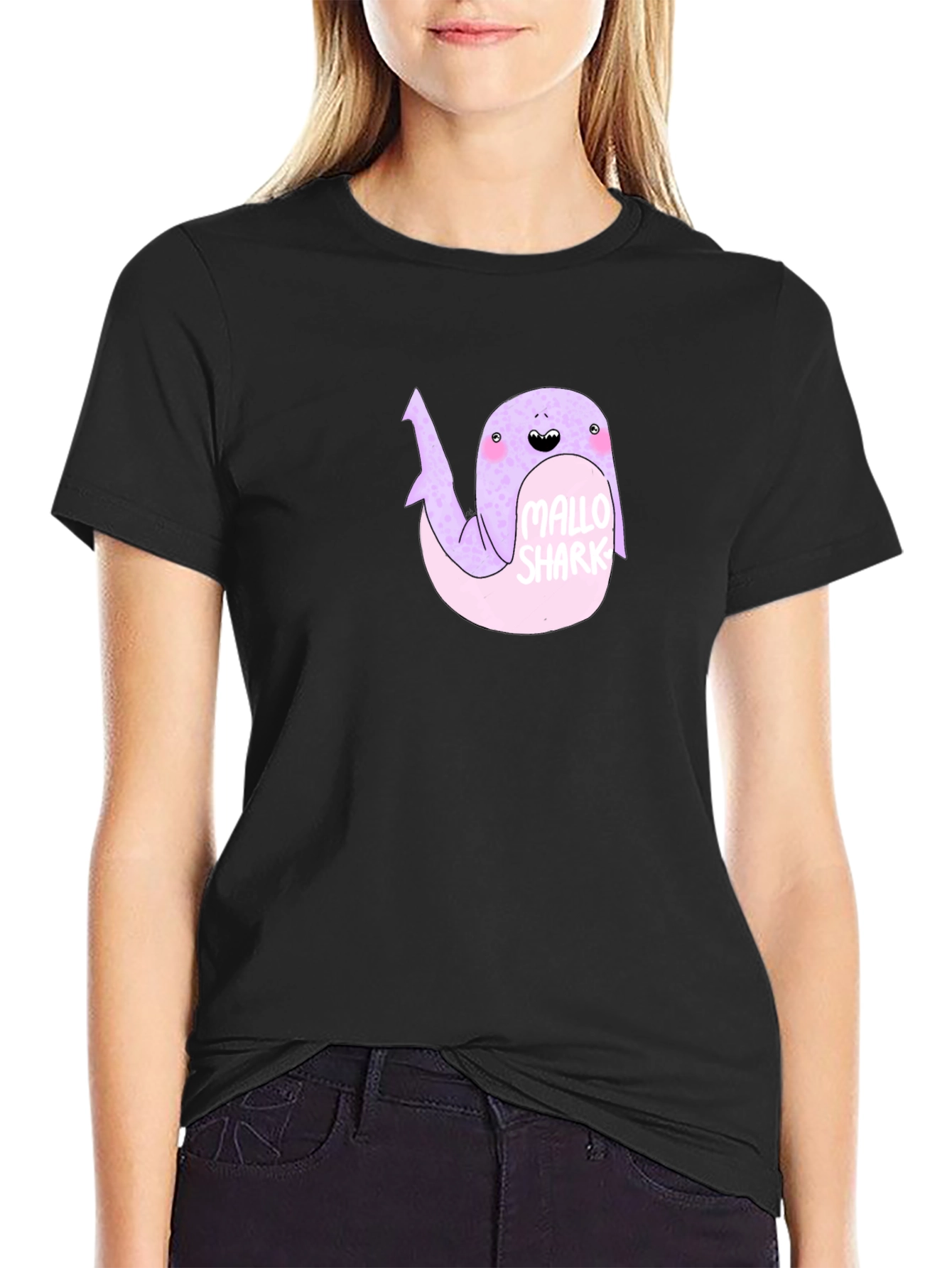 Mallo Shark Black Graphic Tee