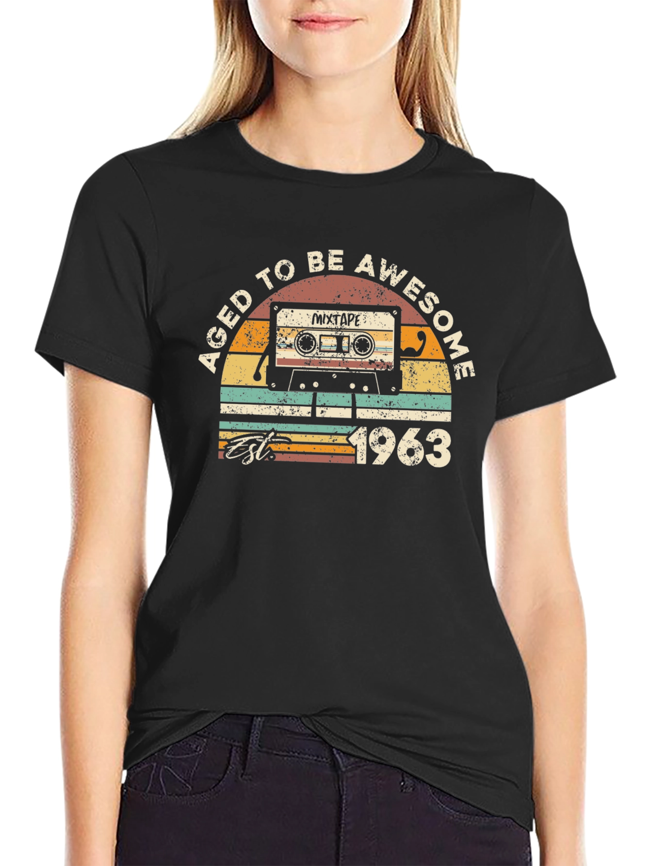 Aged to Be Awesome 1963 Mixtape T-Shirt