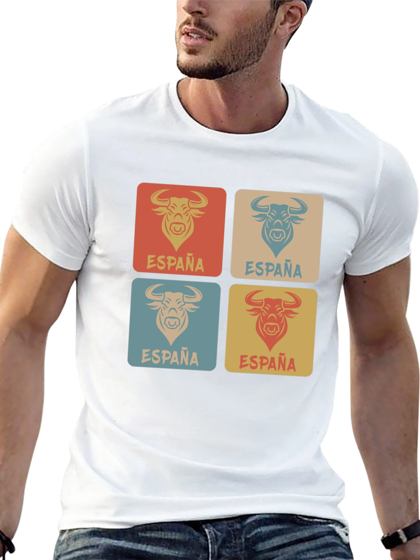 España Bull Graphic Tee - Retro Spain T-Shirt