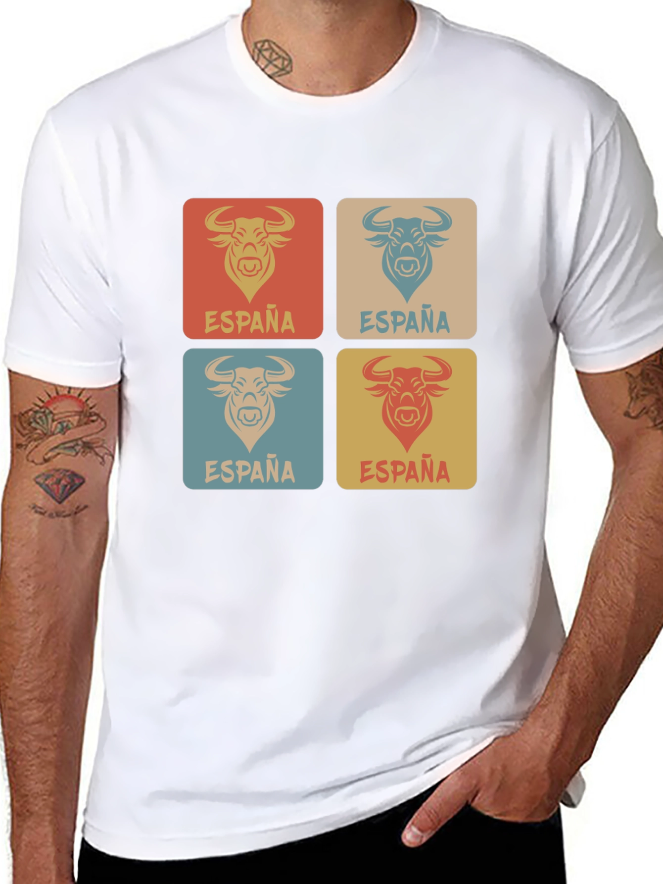 España Bull Graphic Tee - Retro Spain T-Shirt