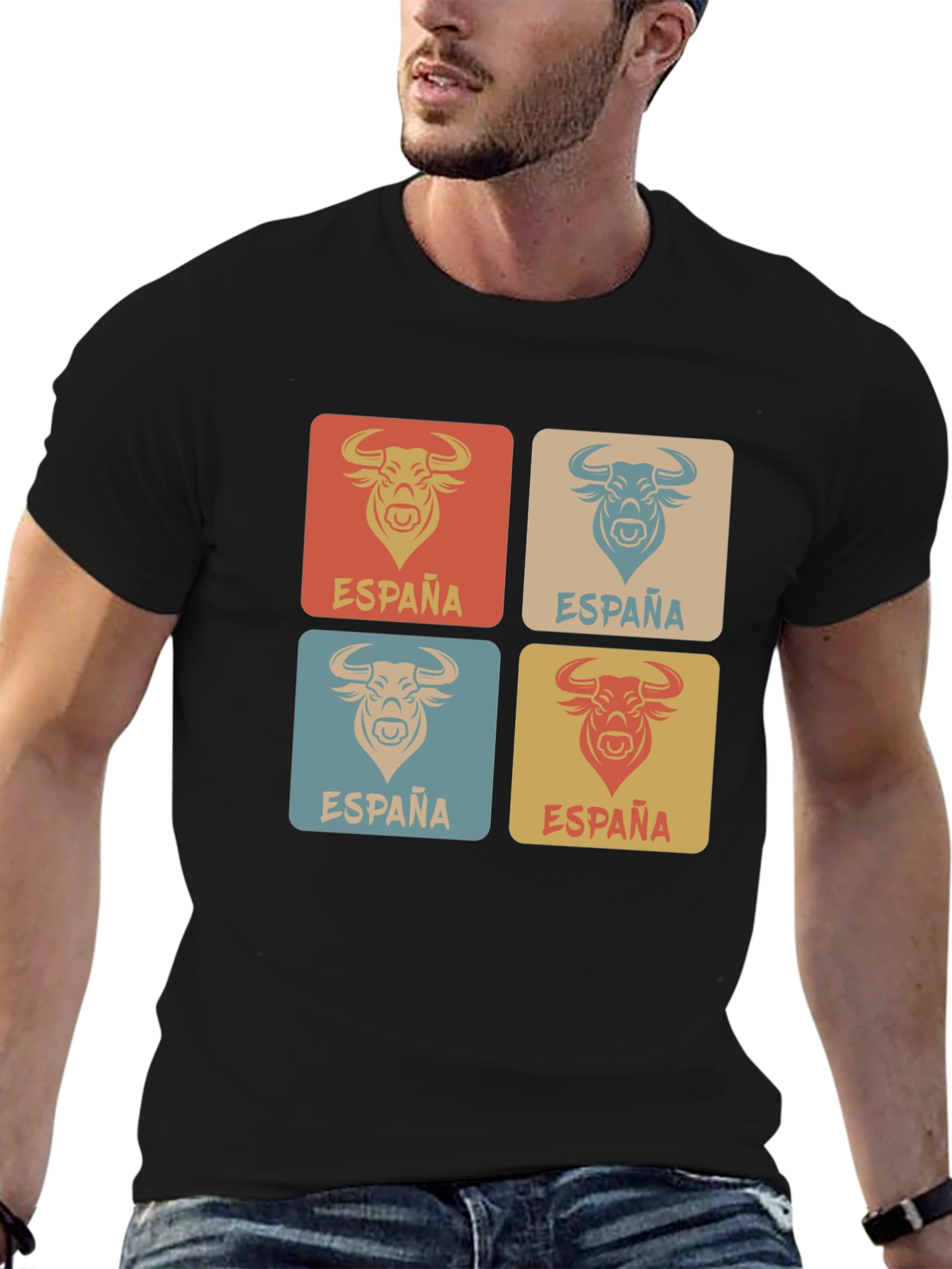 España Bull Graphic Tee - Retro Spain T-Shirt