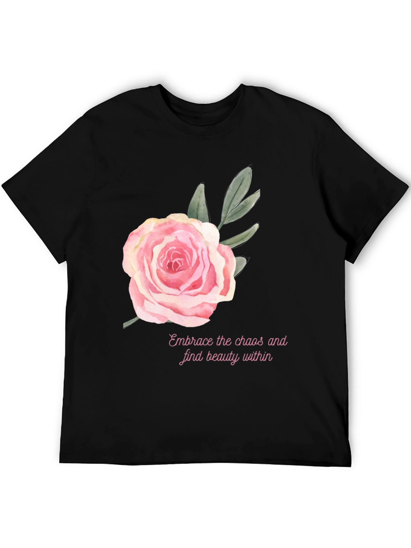 Floral Rose Graphic Tee - Embrace Beauty Within
