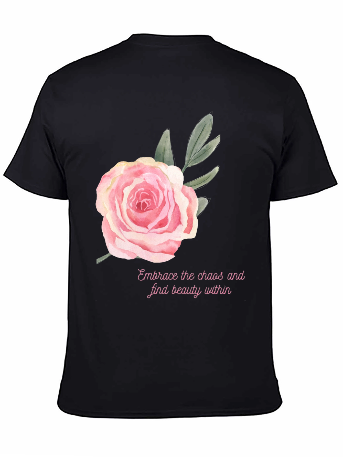 Floral Rose Graphic Tee - Embrace Beauty Within
