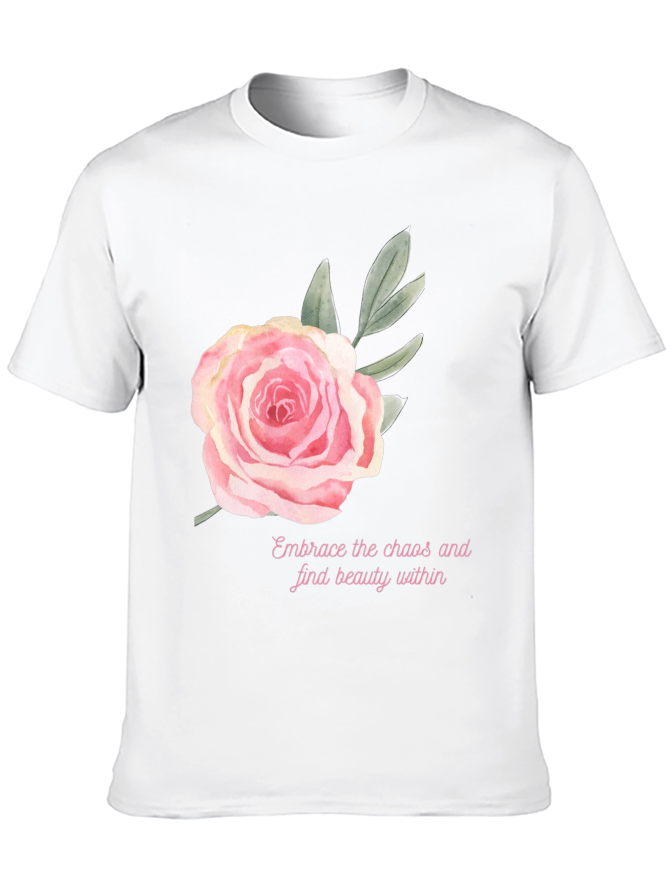 Floral Rose Graphic Tee - Embrace Beauty Within