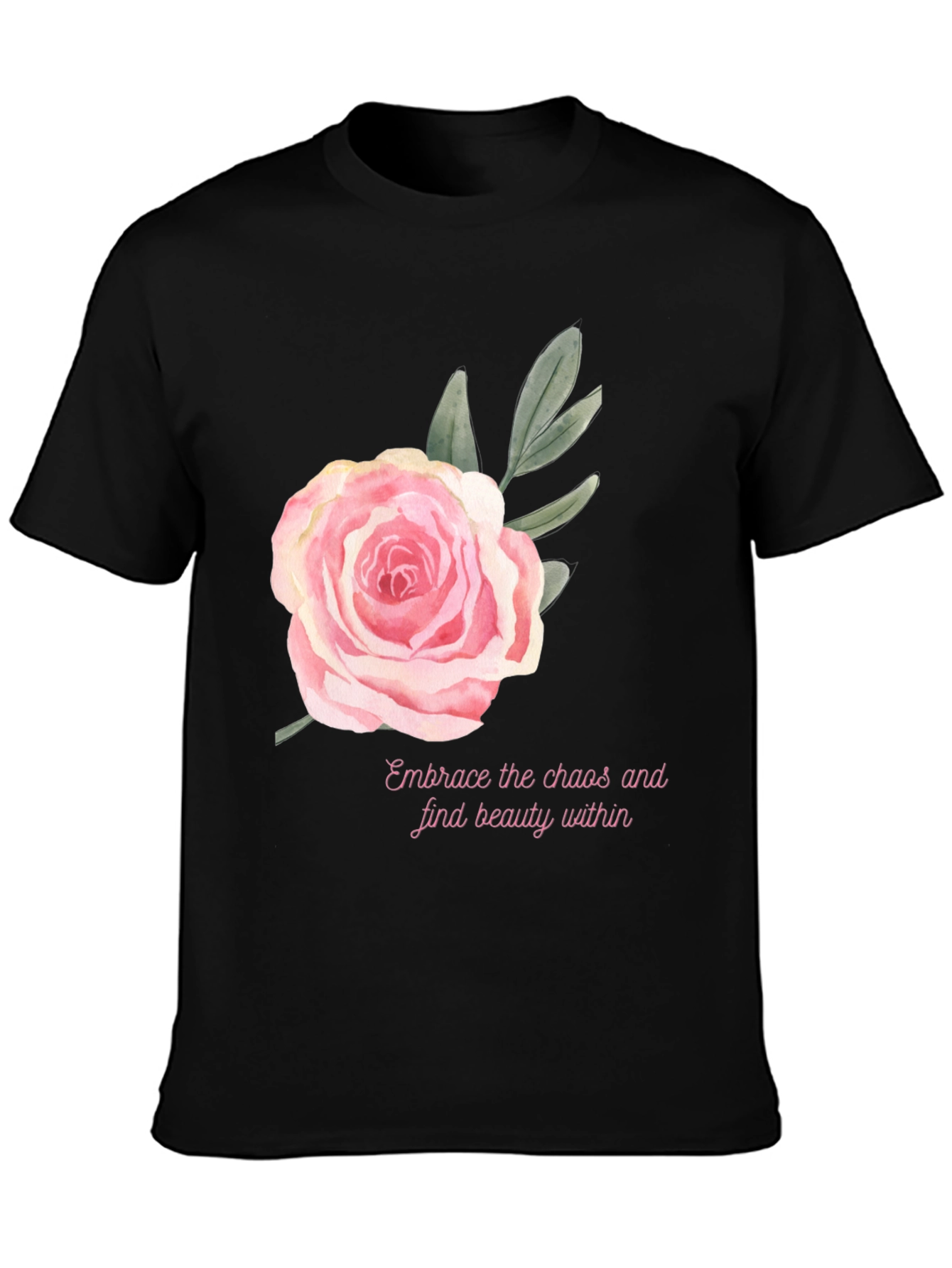 Floral Rose Graphic Tee - Embrace Beauty Within