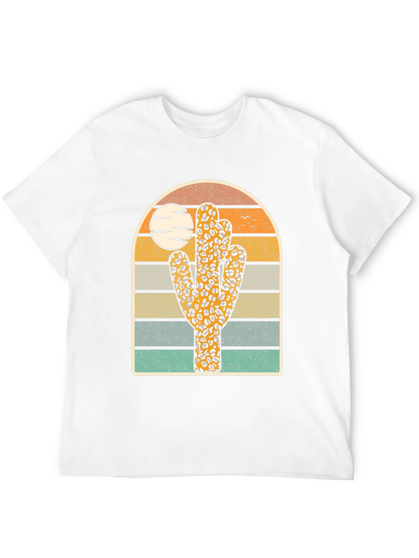 Retro Leopard Cactus Graphic Tee
