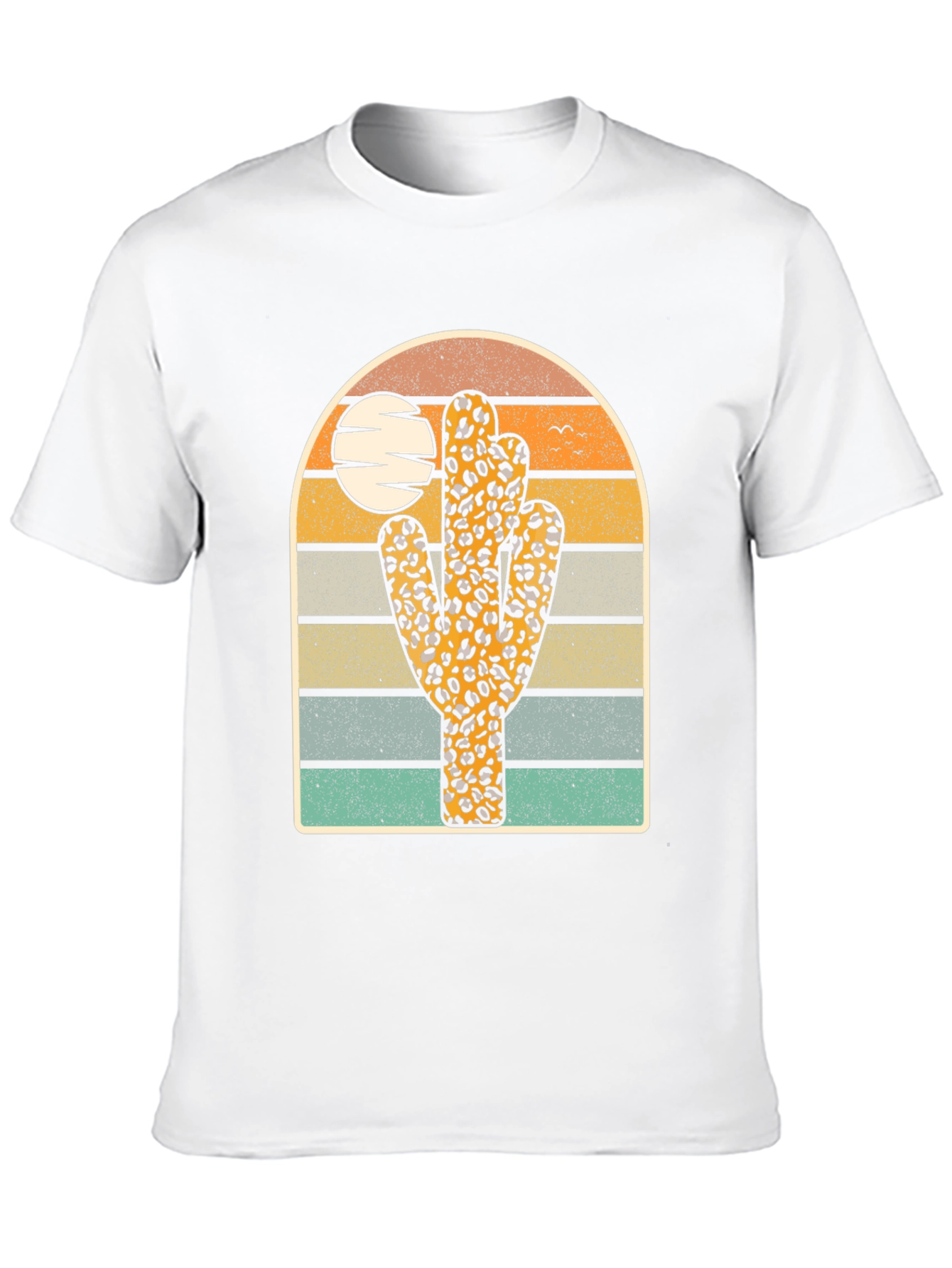 Retro Leopard Cactus Graphic Tee