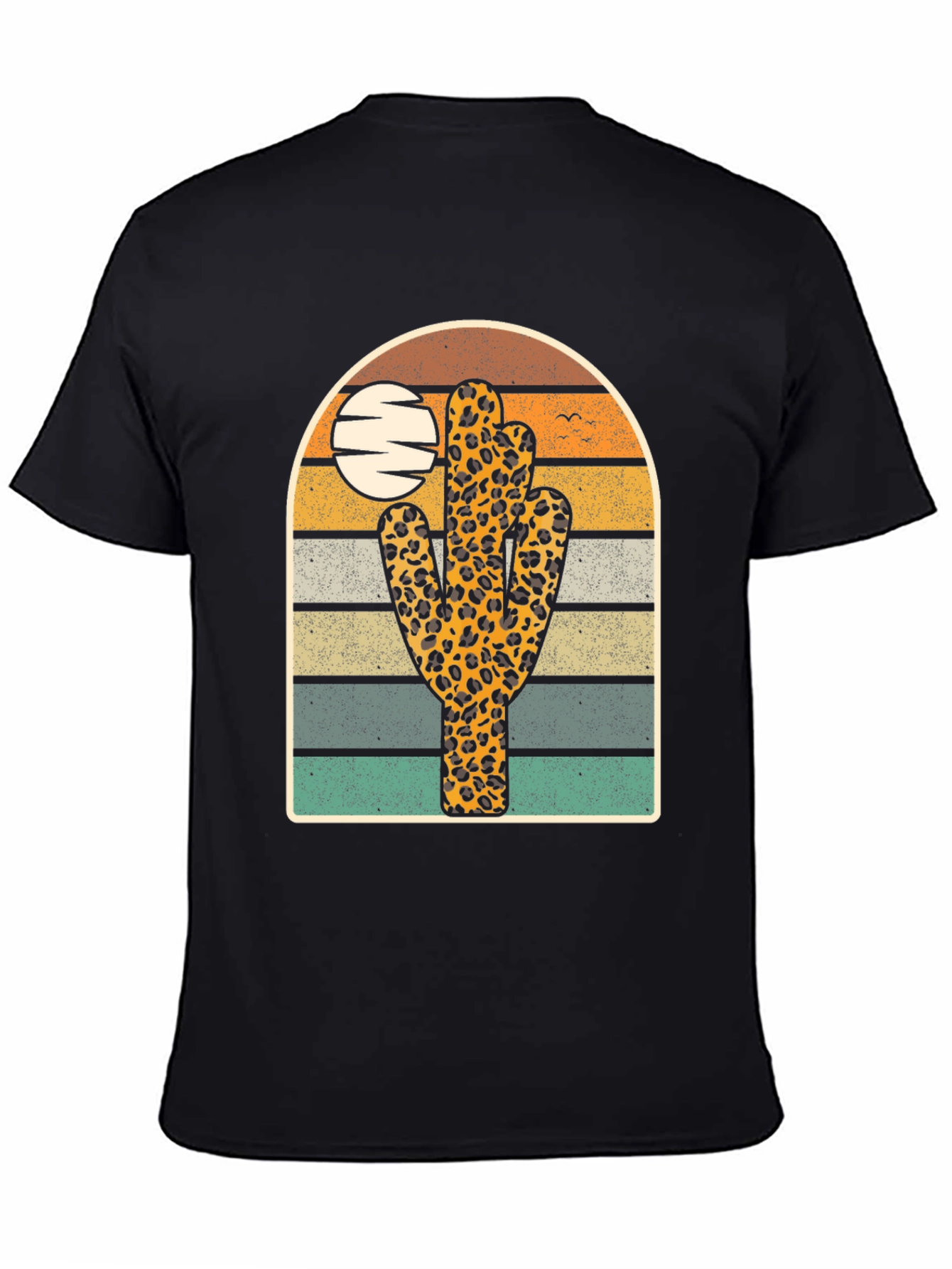 Retro Leopard Cactus Graphic Tee