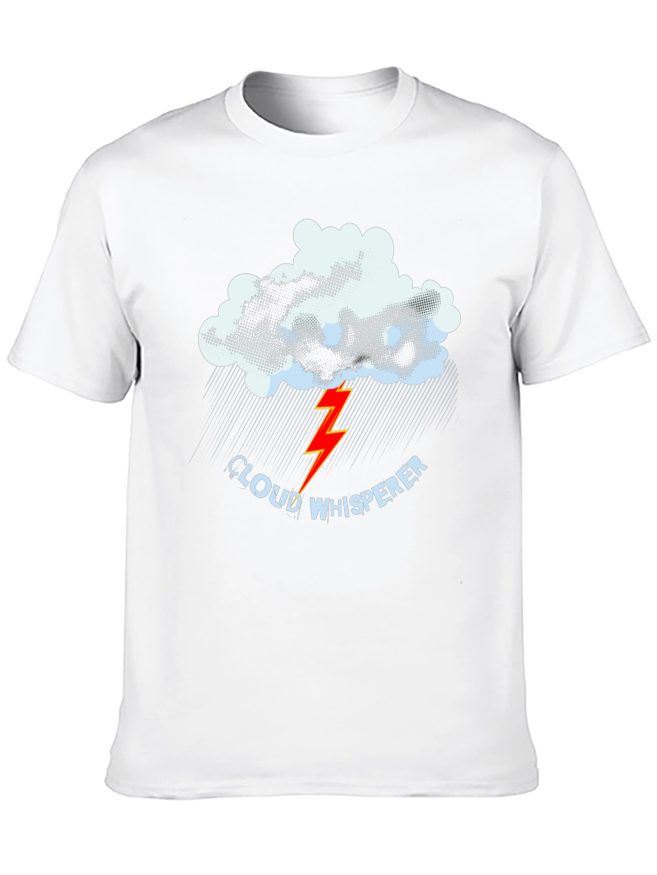 Cloud Whisperer Graphic Tee - Black Cotton