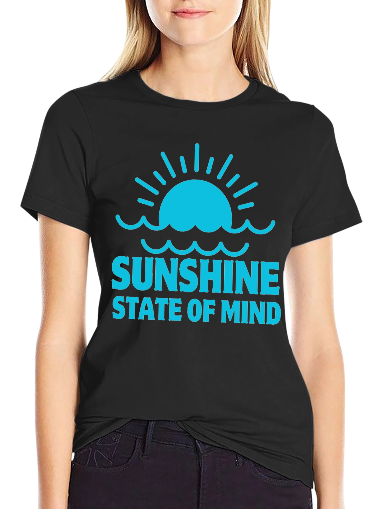 Sunshine State of Mind Graphic Tee - Black