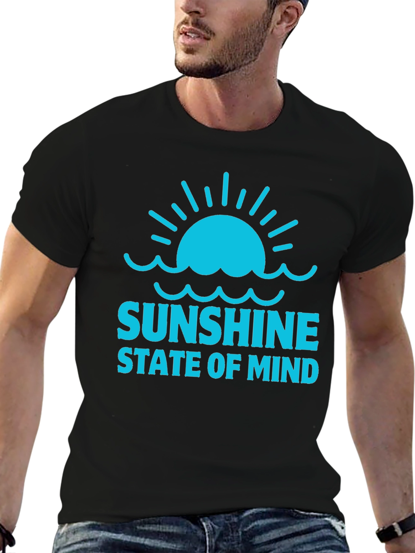 Sunshine State of Mind Graphic Tee - Black