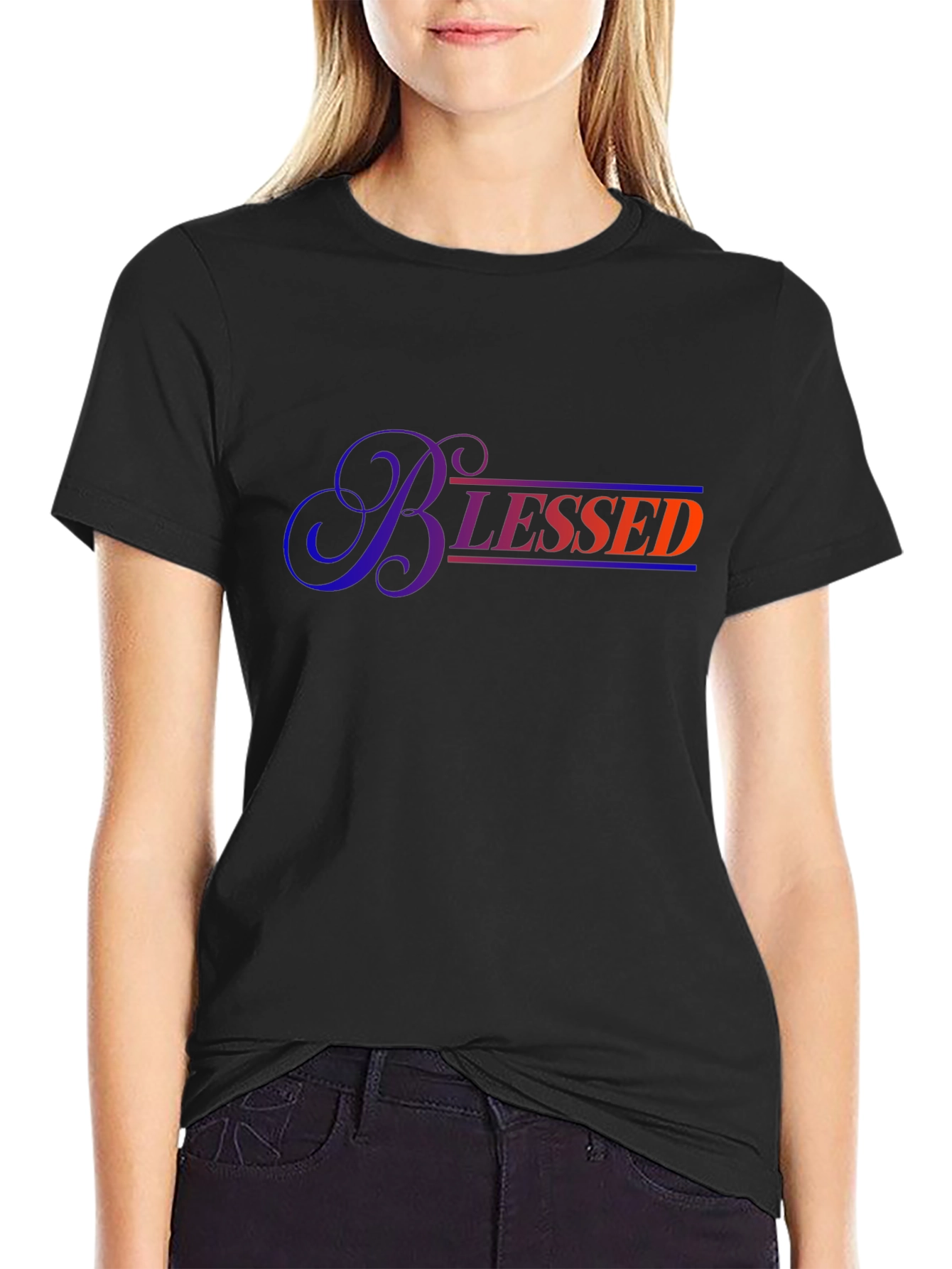 Blessed Graphic T-Shirt - Black