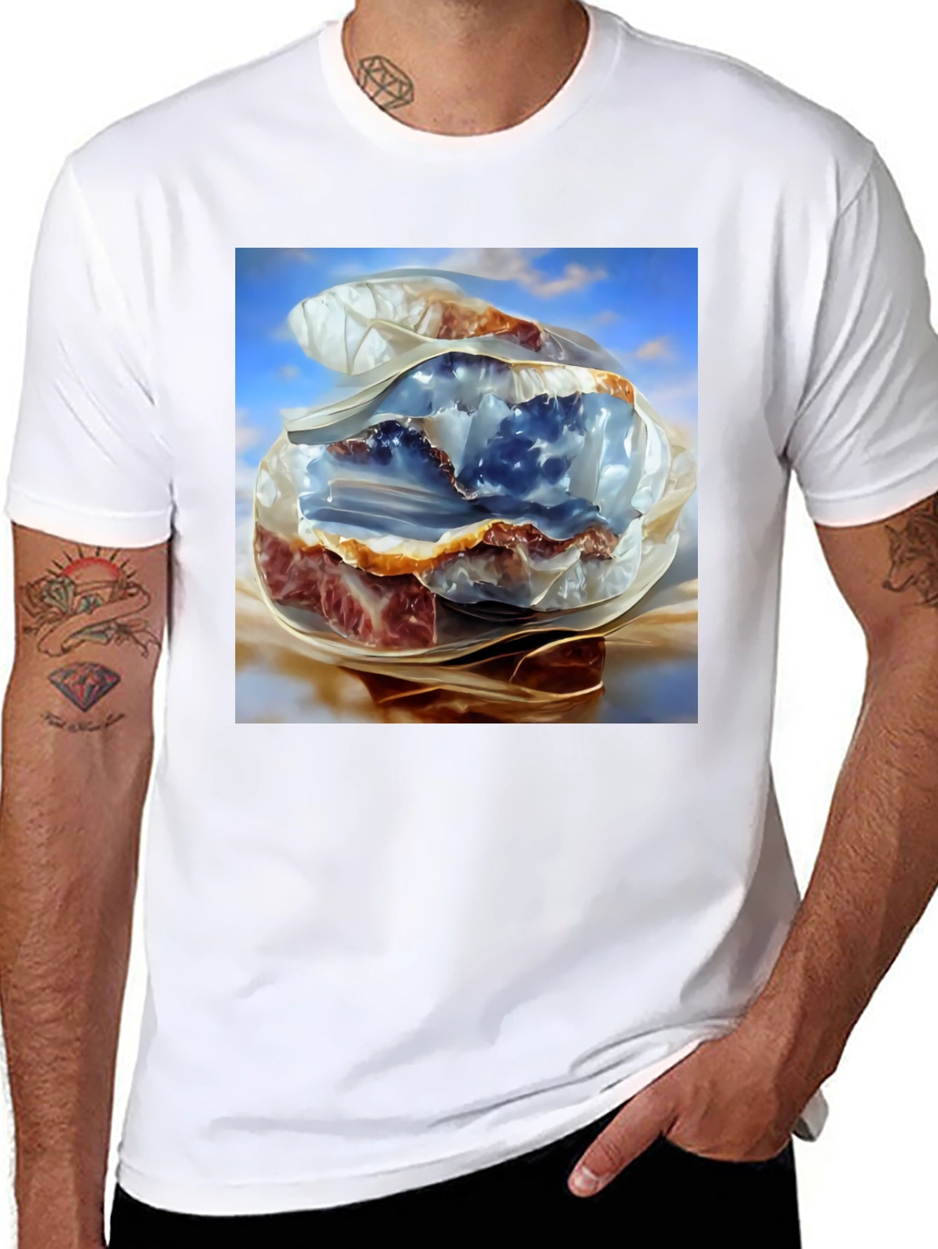 Abstract Food Art Graphic Tee