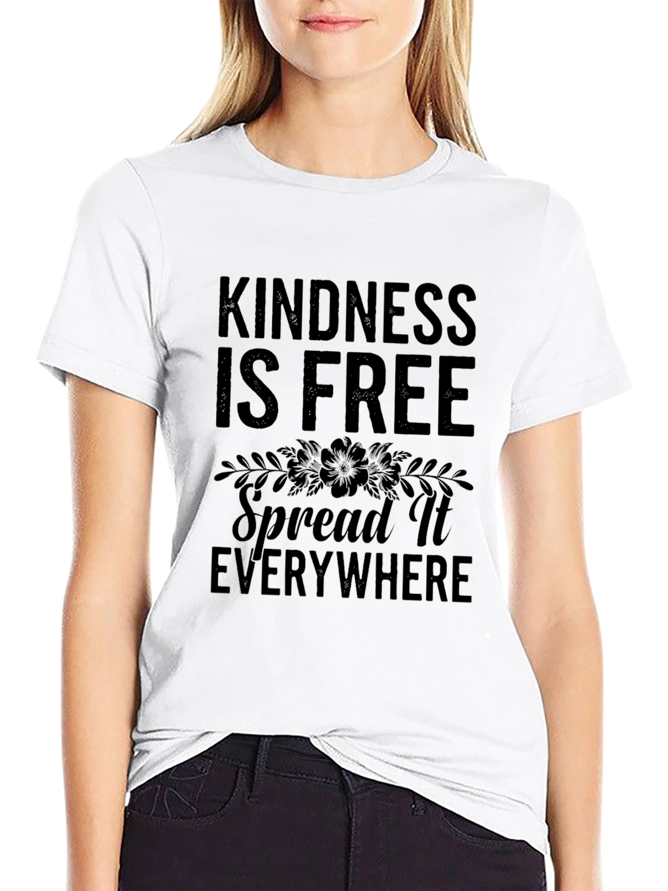 Kindness Is Free Spread It Everywhere Graphic Tee