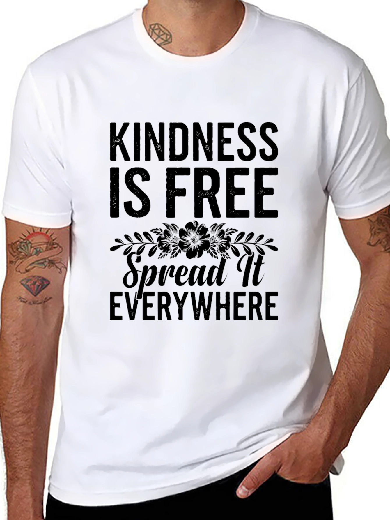 Kindness Is Free Spread It Everywhere Graphic Tee
