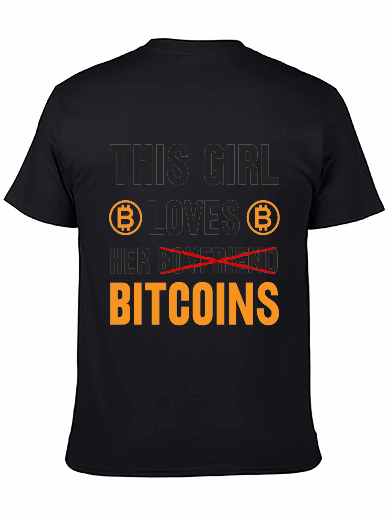 Bitcoin Lover Graphic Tee - This Girl Loves Bitcoins