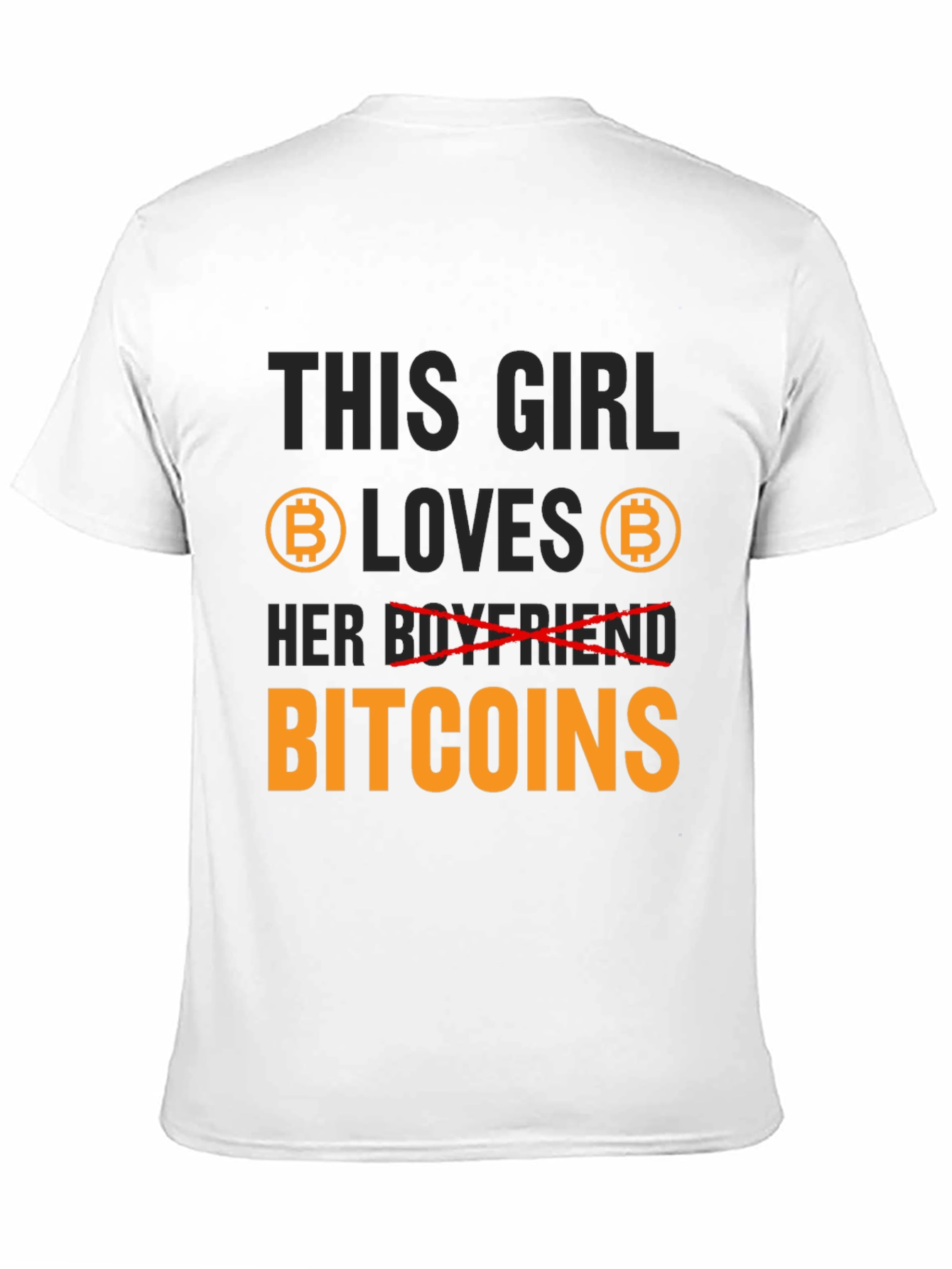 Bitcoin Lover Graphic Tee - This Girl Loves Bitcoins