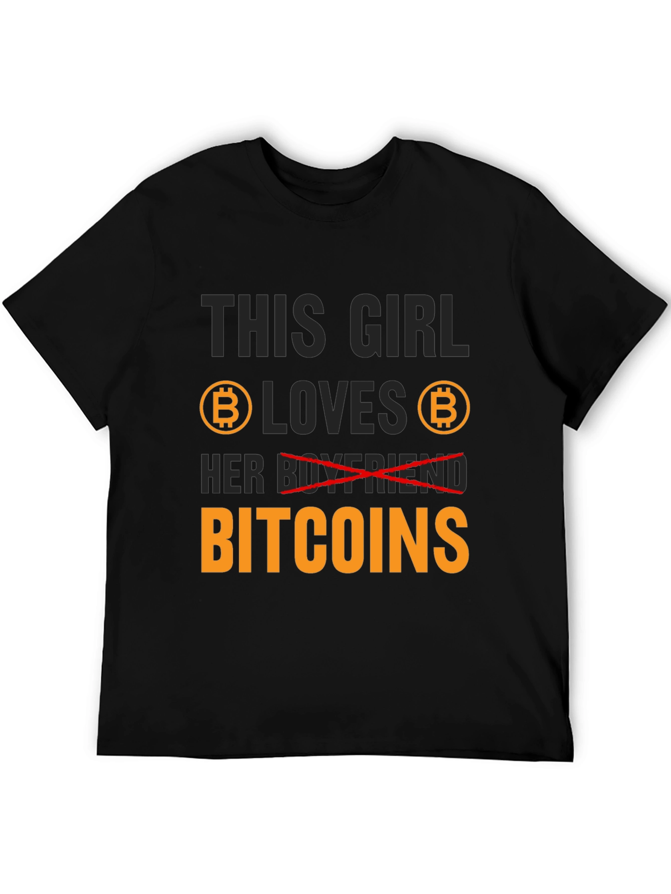 Bitcoin Lover Graphic Tee - This Girl Loves Bitcoins