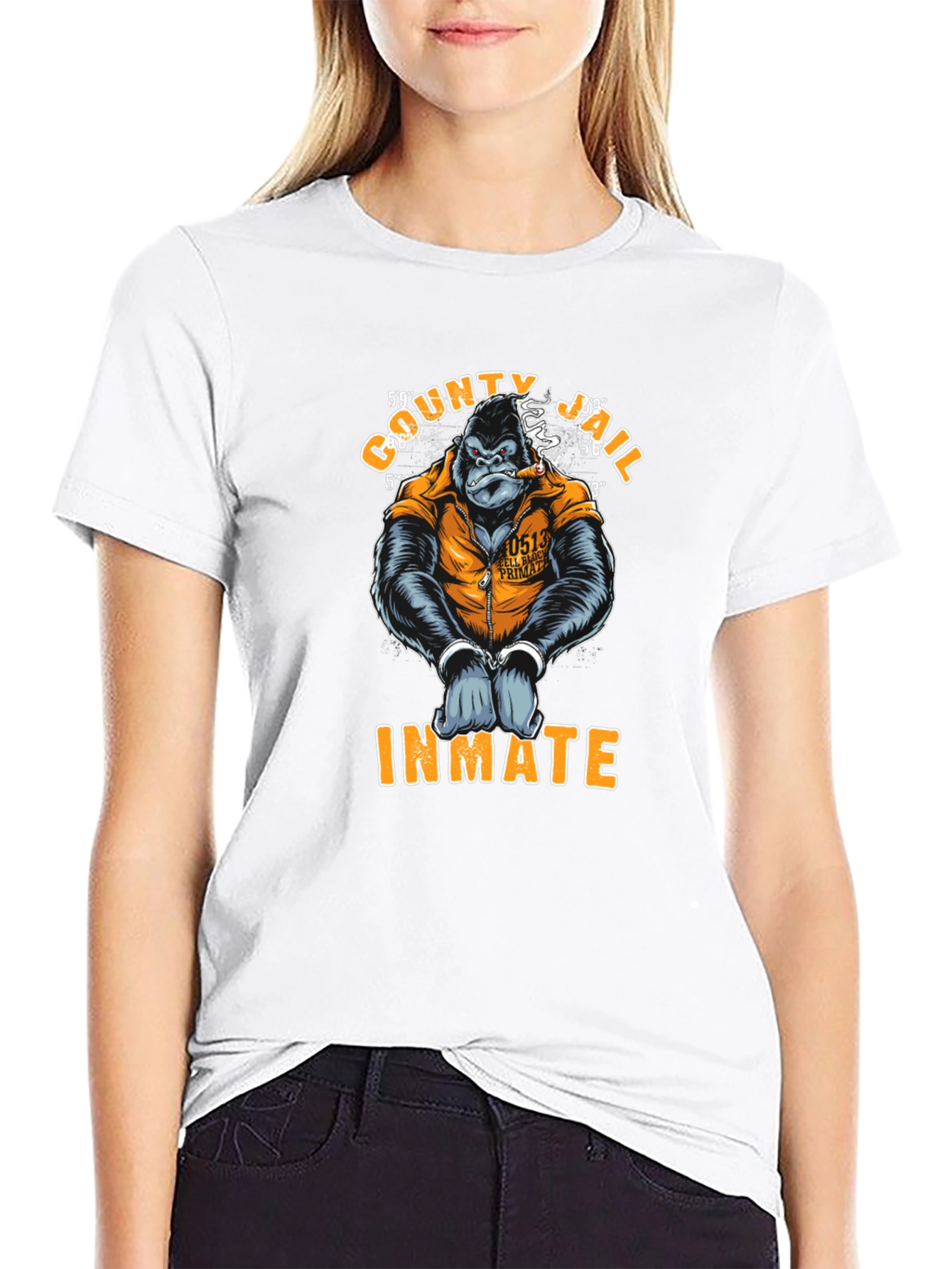 County Jail Inmate Gorilla T-Shirt