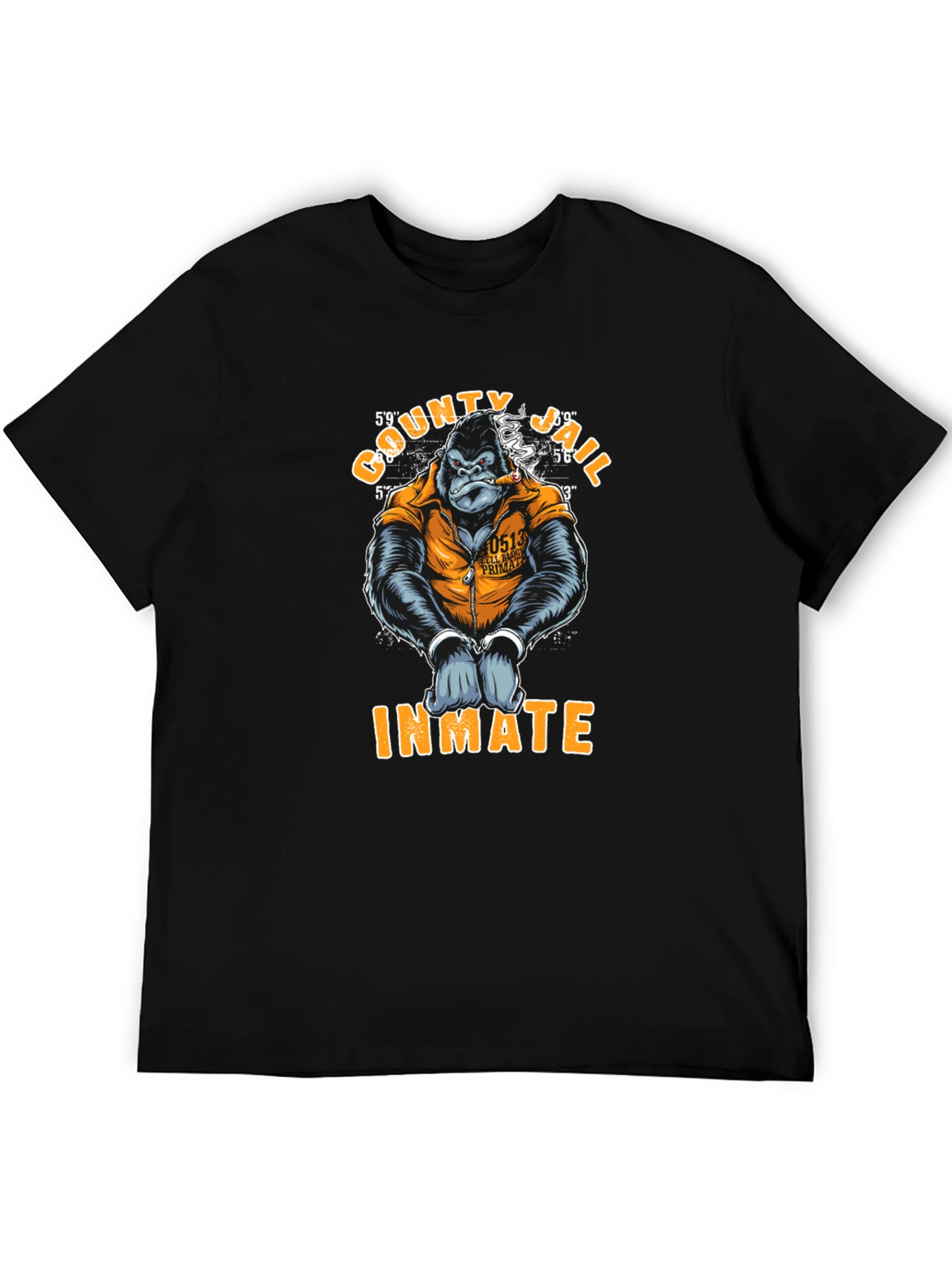 County Jail Inmate Gorilla T-Shirt