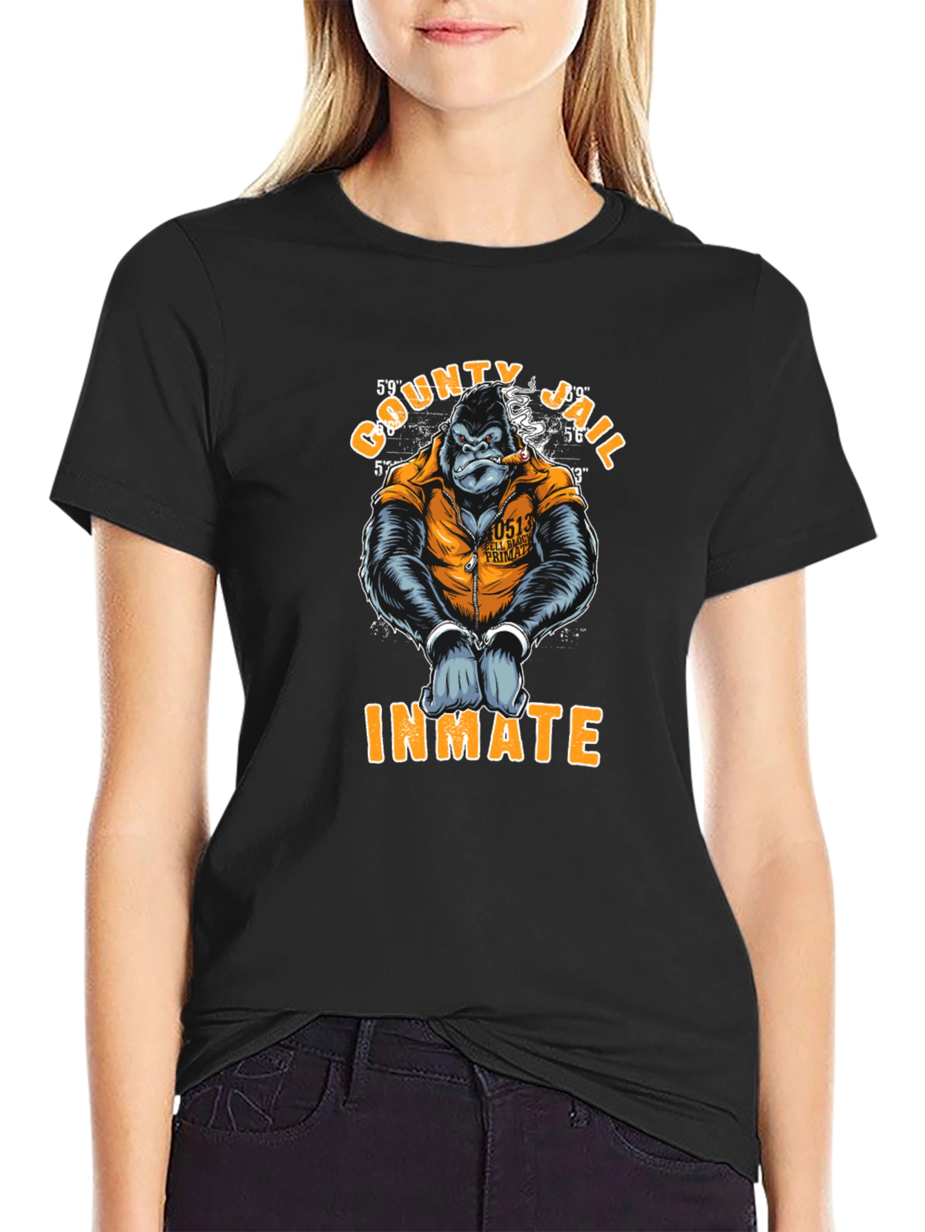 County Jail Inmate Gorilla T-Shirt