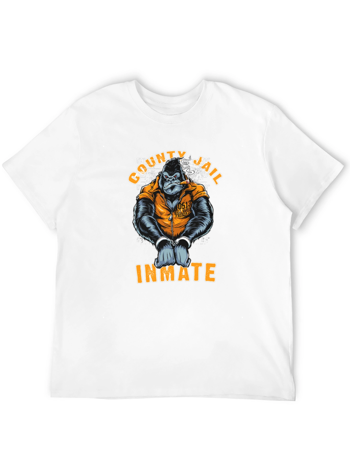 County Jail Inmate Gorilla T-Shirt