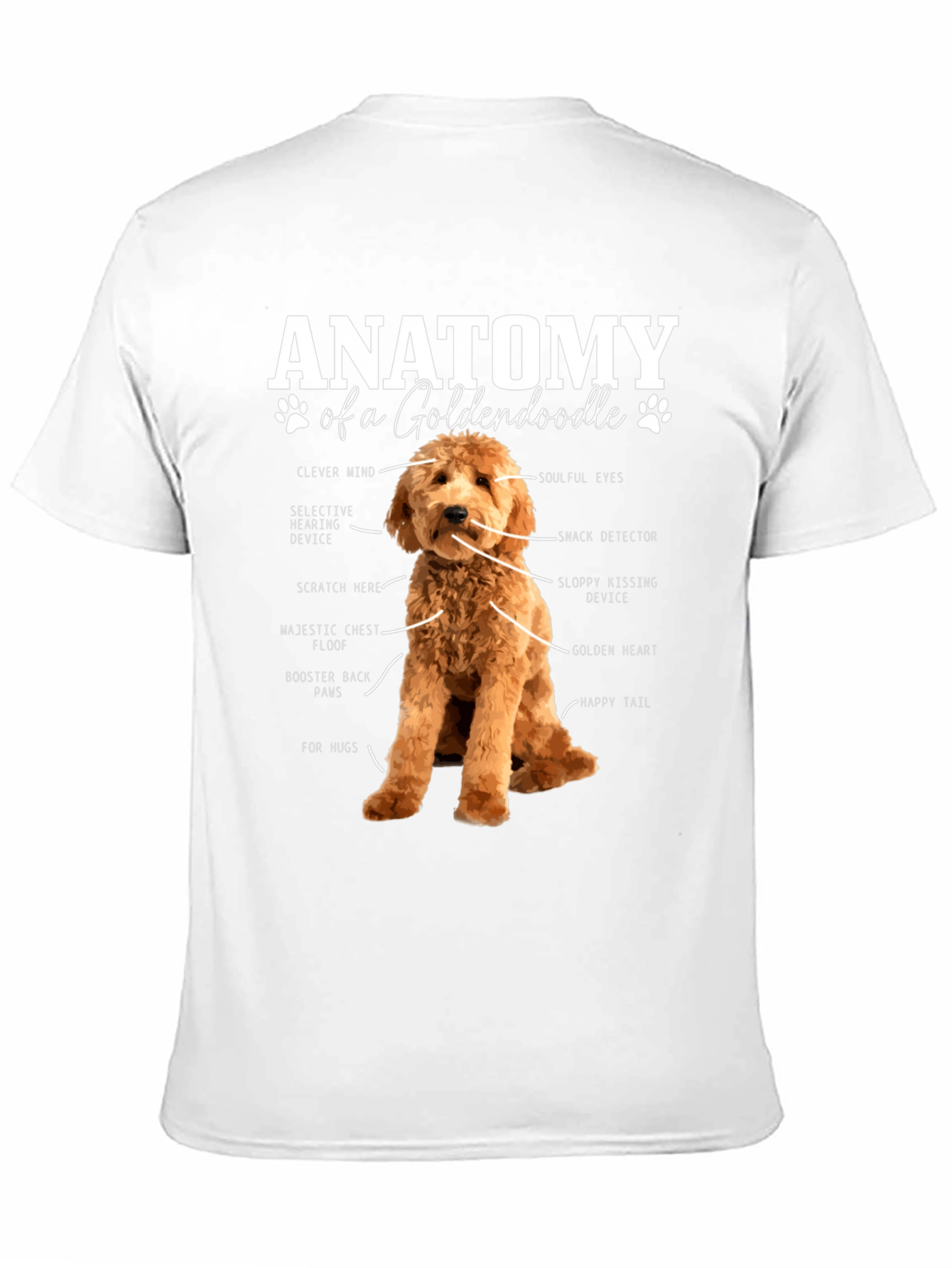 Goldendoodle Anatomy Graphic T-Shirt