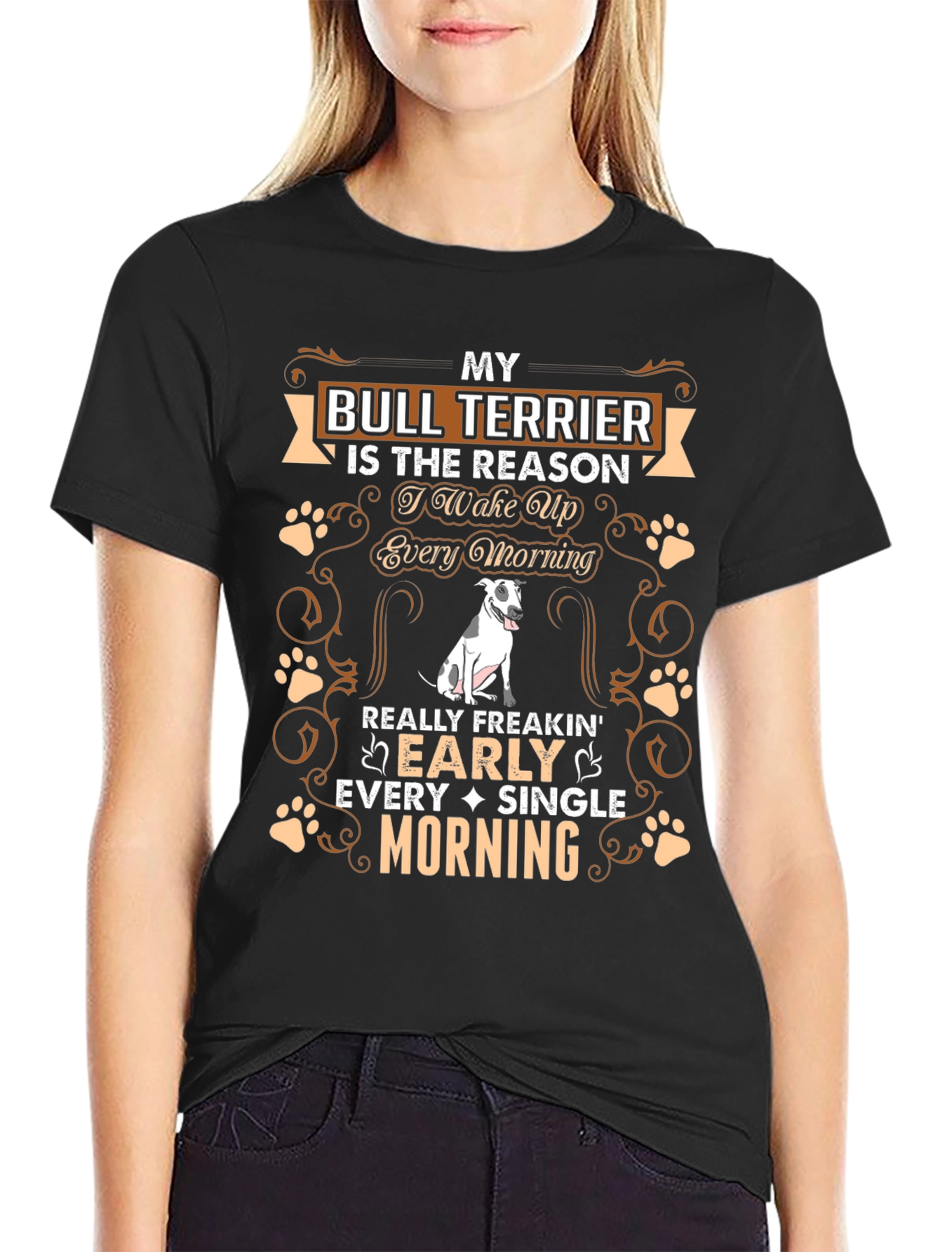 Bull Terrier Lover T-Shirt - Early Morning