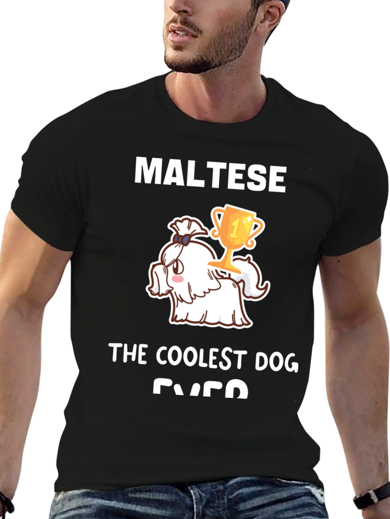 Maltese Coolest Dog Ever Graphic Tee