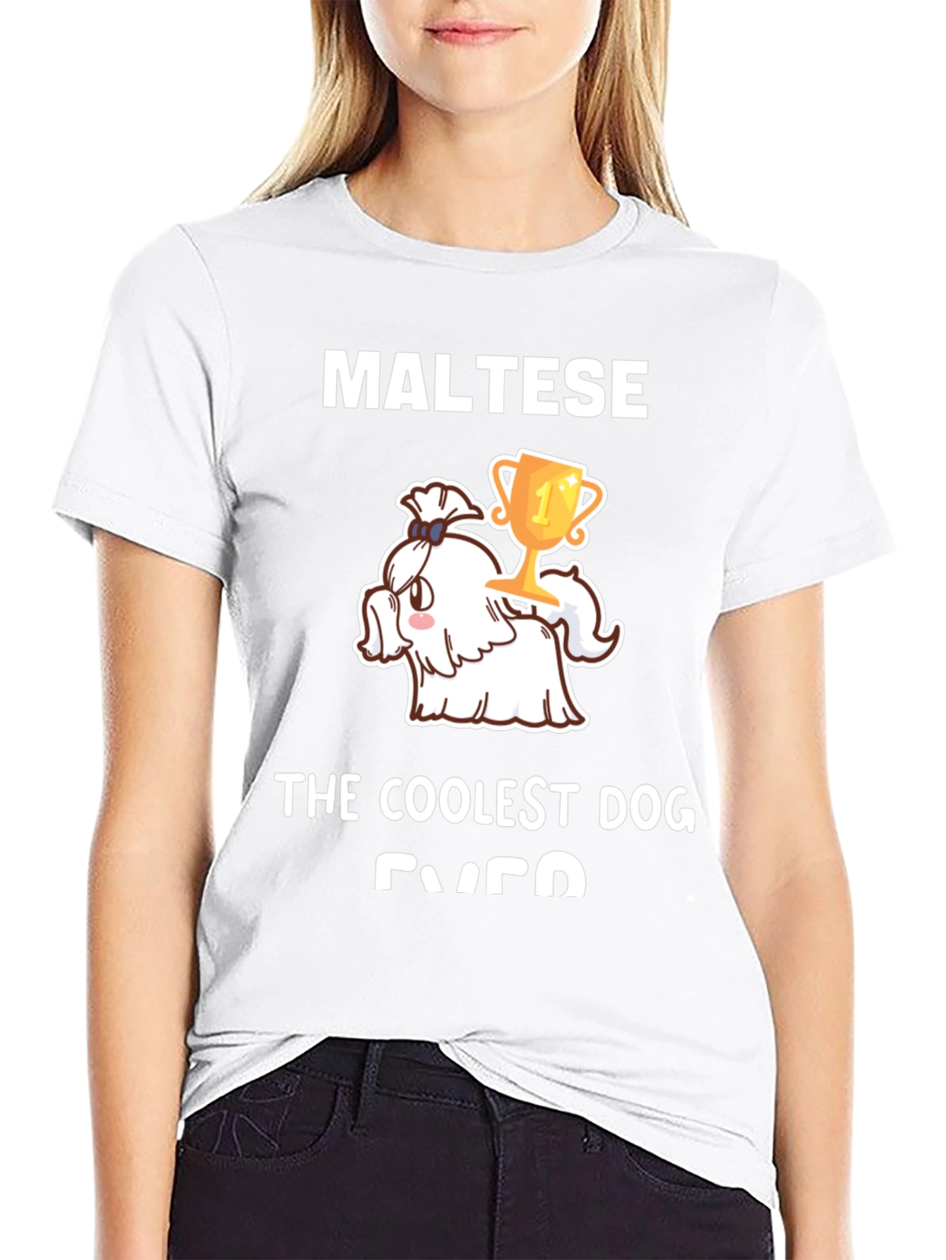 Maltese Coolest Dog Ever Graphic Tee
