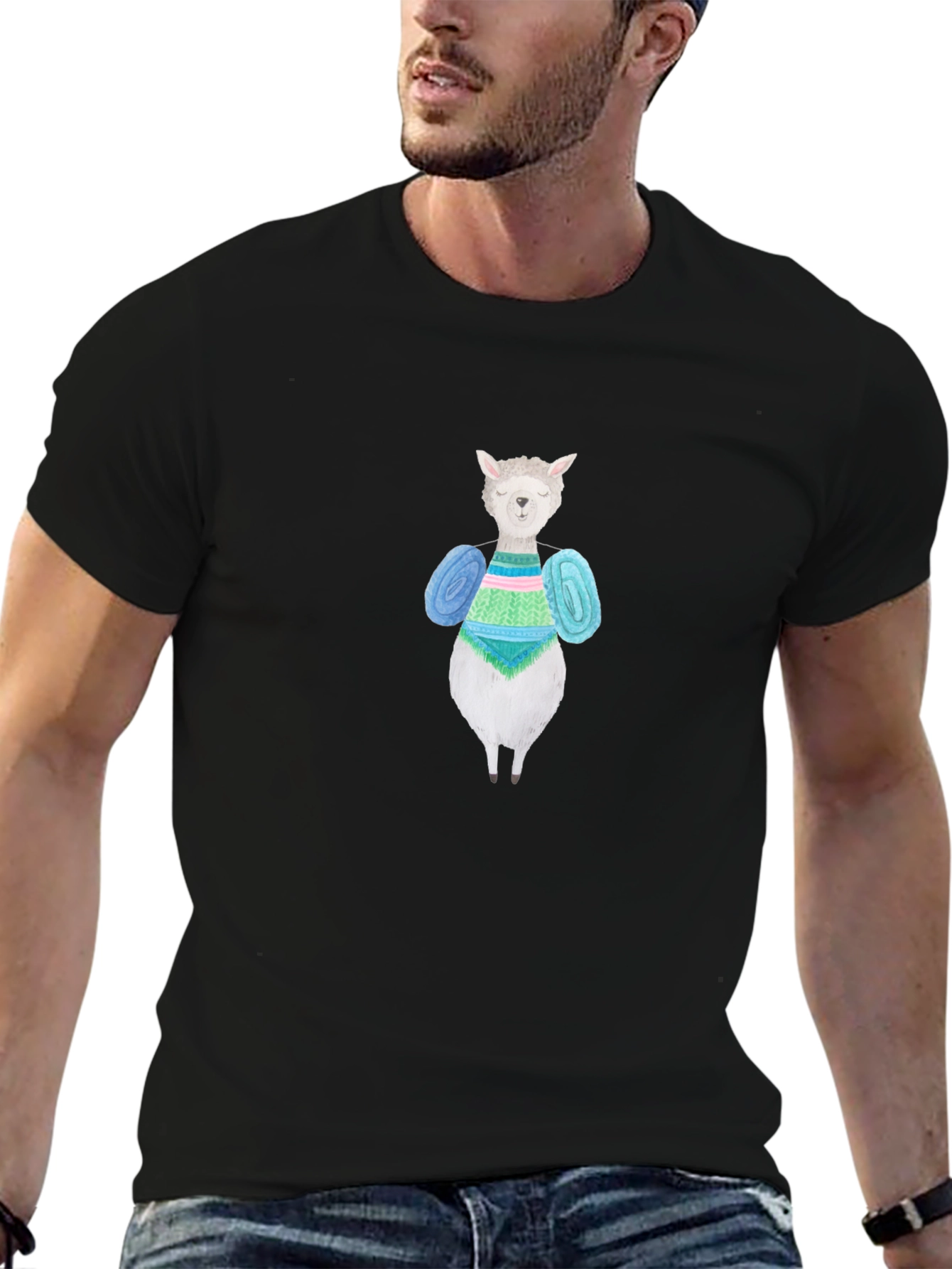 Knitting Alpaca T-Shirt - Unique Design