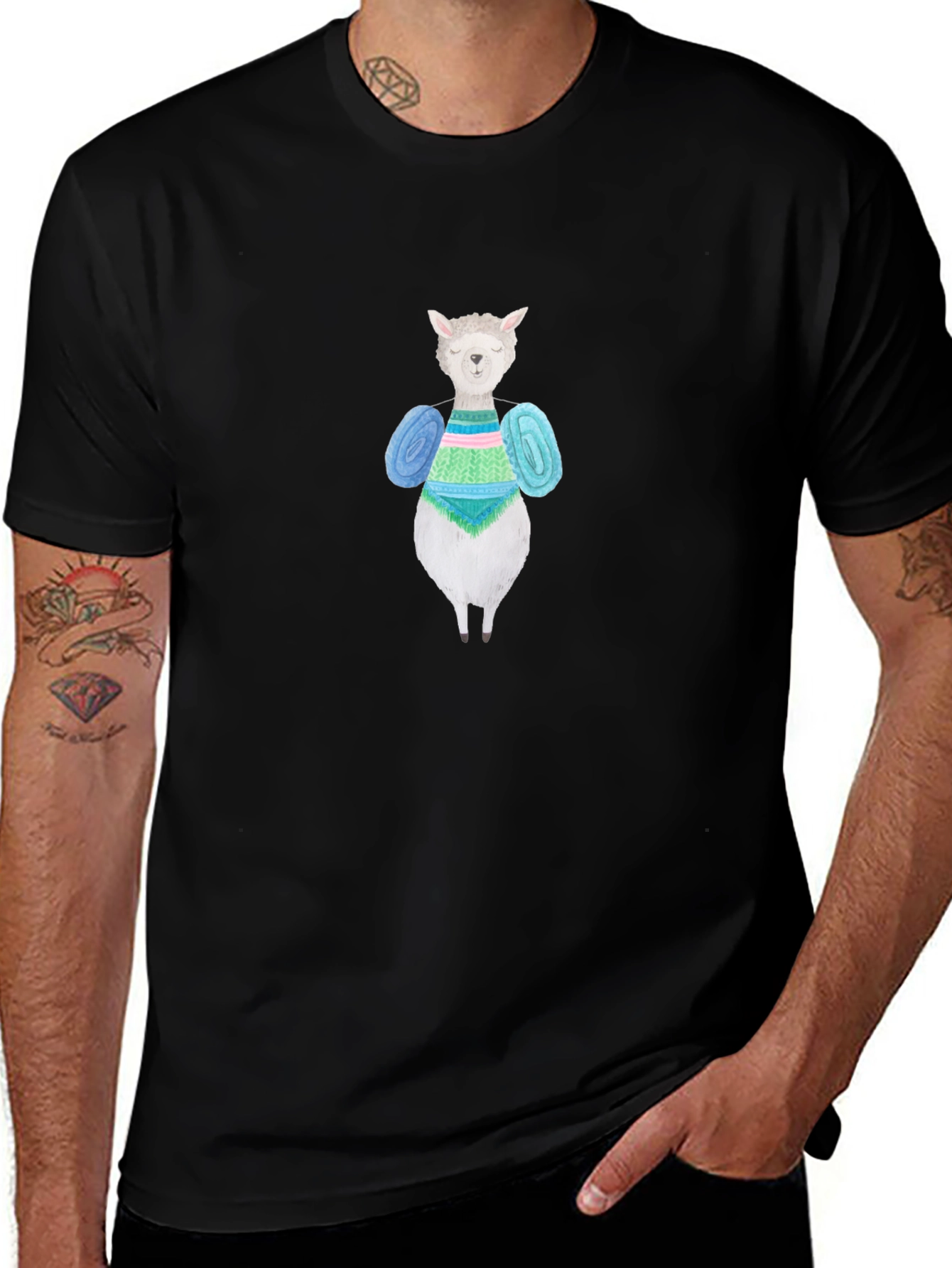 Knitting Alpaca T-Shirt - Unique Design