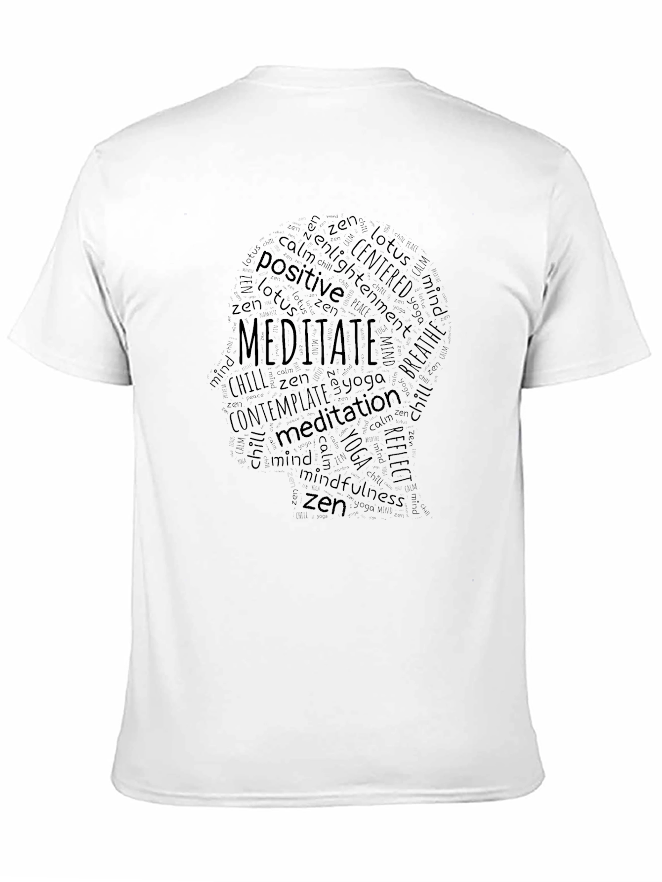Meditate Word Art T-Shirt