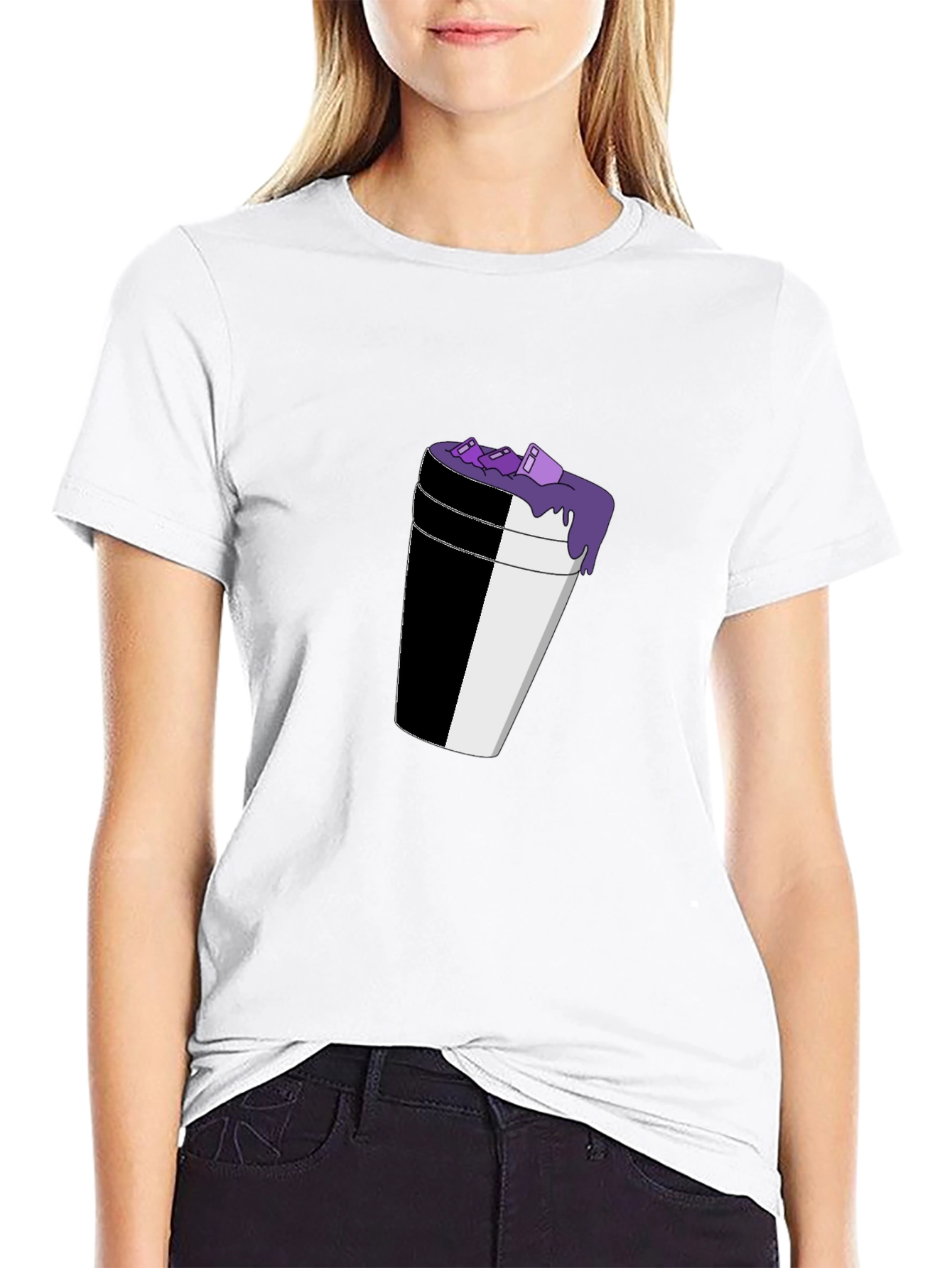 Lean Cup Graphic Black T-Shirt