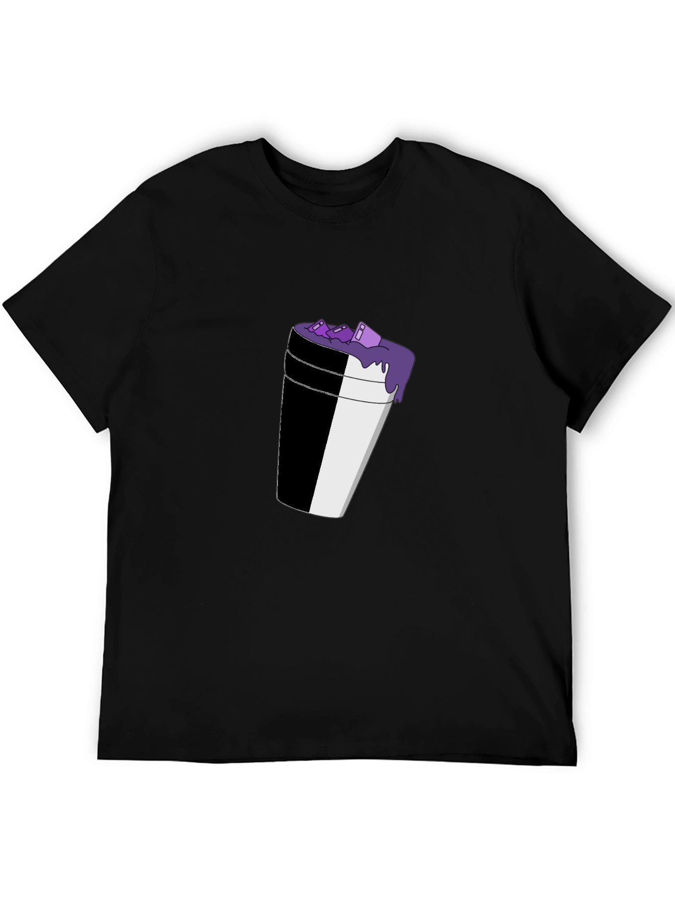 Lean Cup Graphic Black T-Shirt