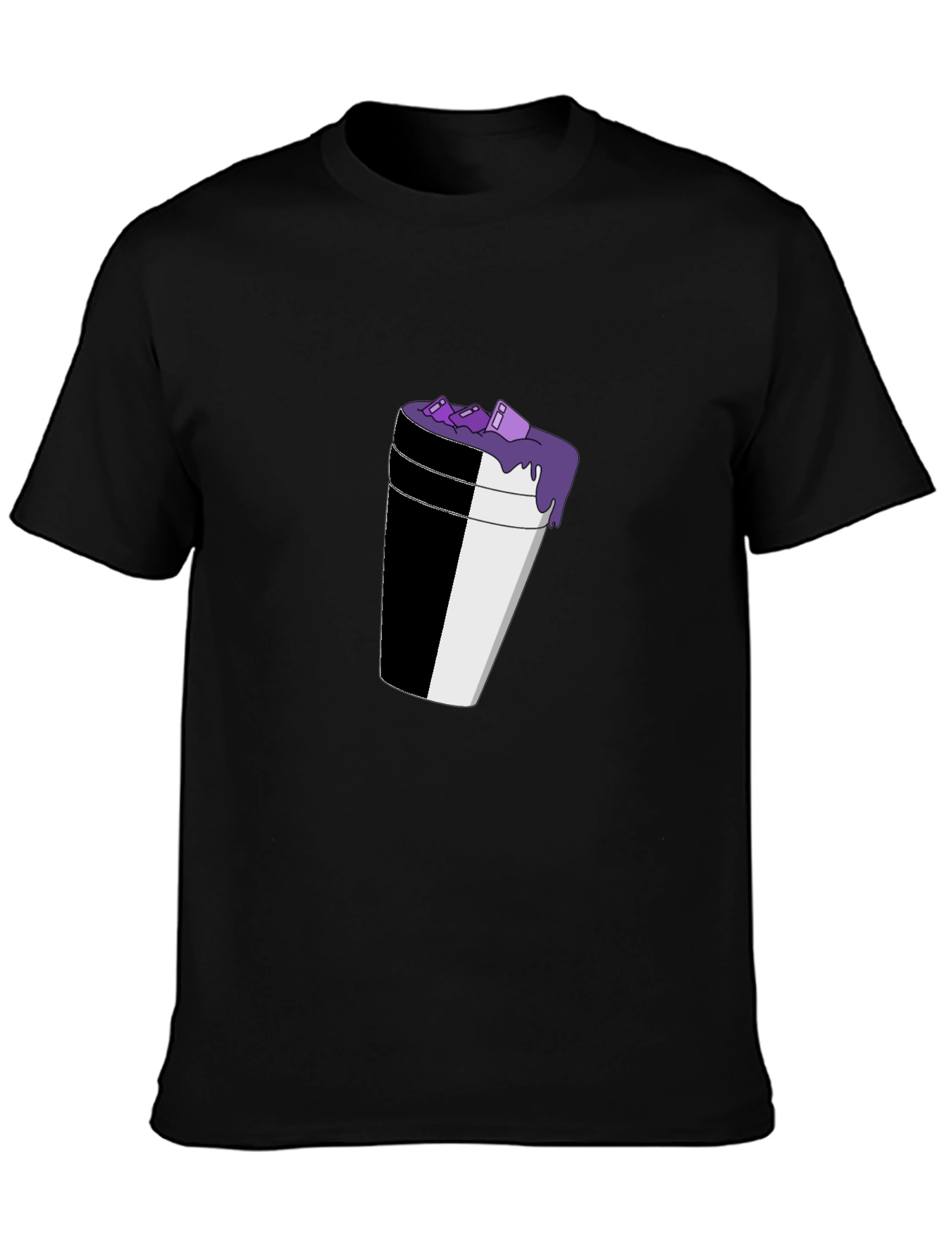 Lean Cup Graphic Black T-Shirt