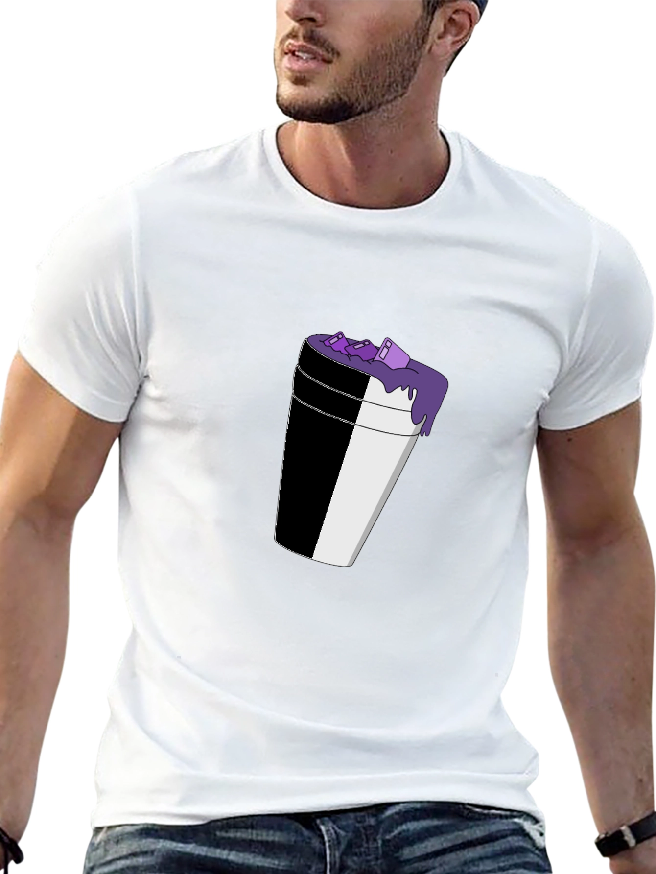Lean Cup Graphic Black T-Shirt