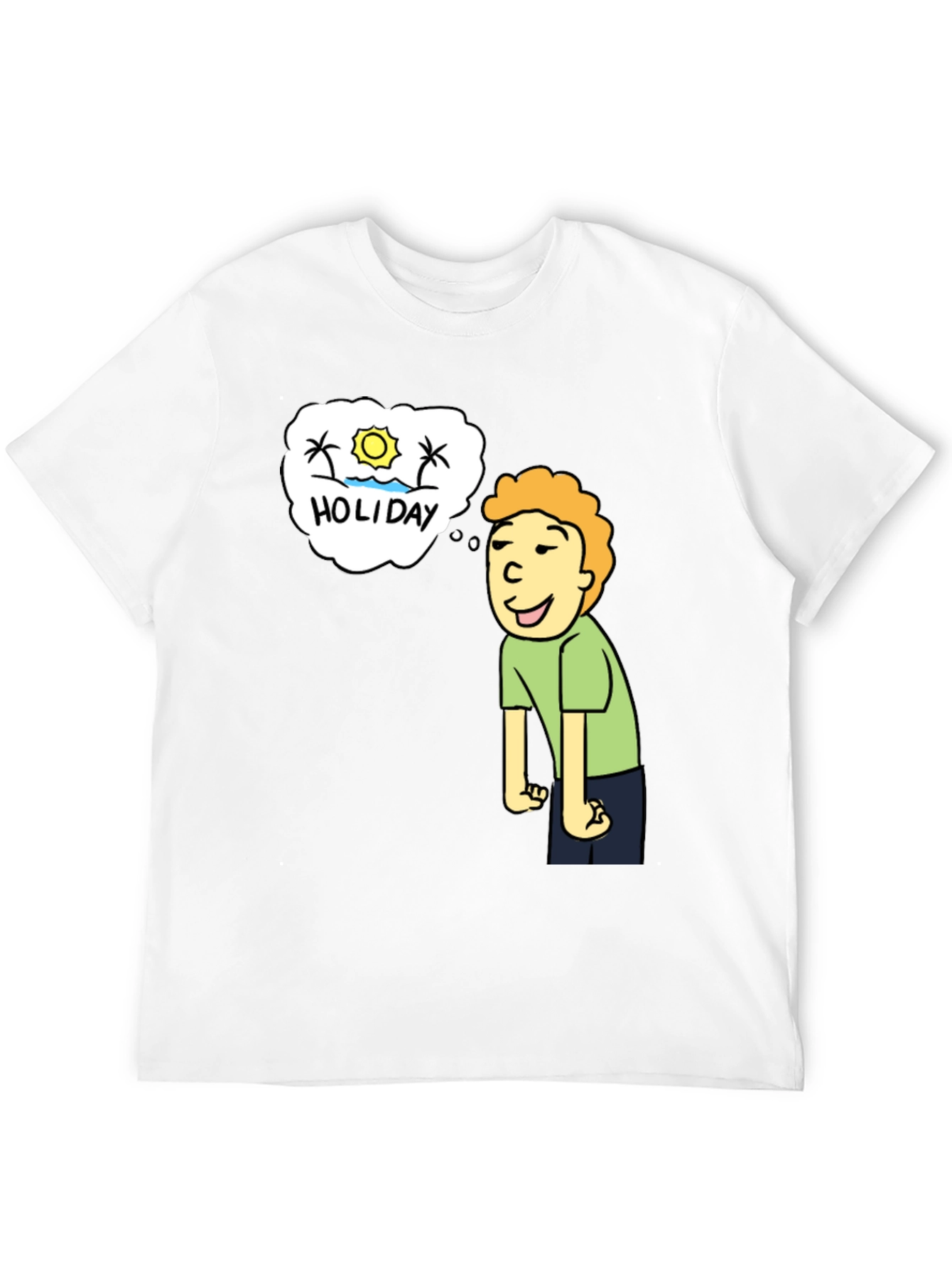 Holiday Dreaming T-Shirt - Cartoon Graphic Tee