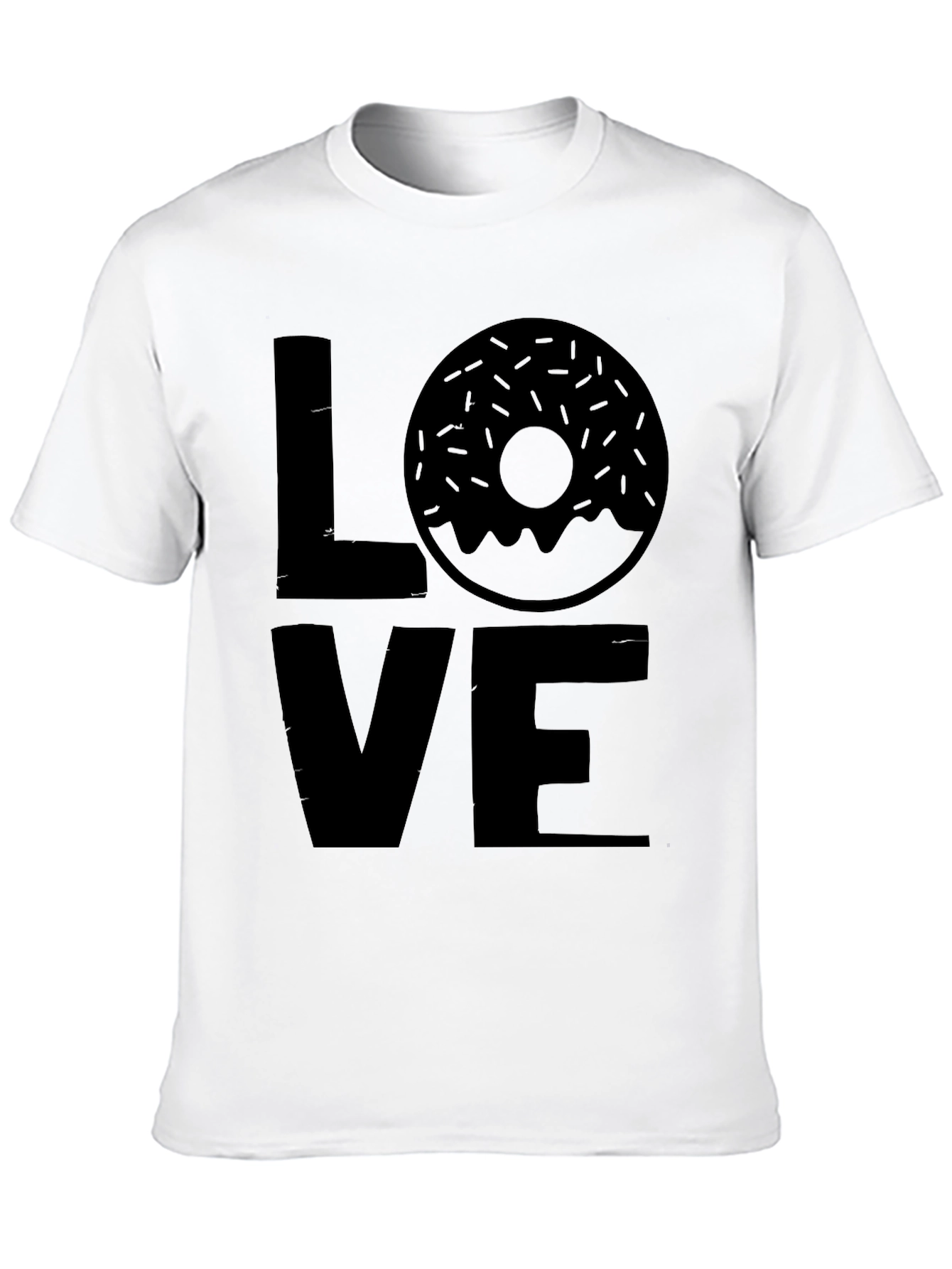 Love Donut Black Graphic Tee